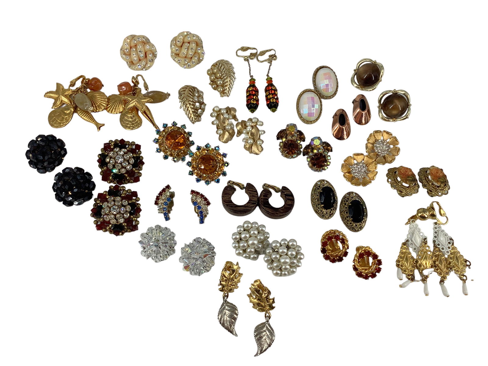 Vintage Clip Back Earrings Assortment (1 of 18)