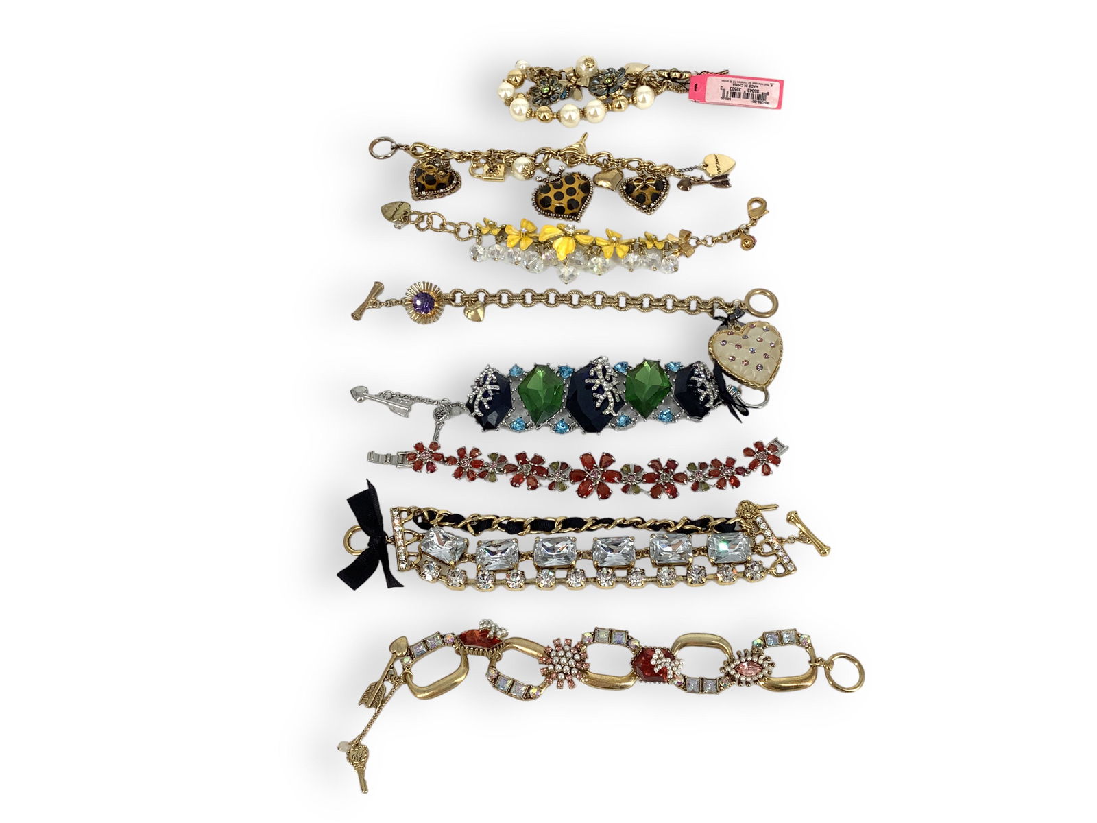 Nine Betsey Johnson Bracelets (1 of 5)