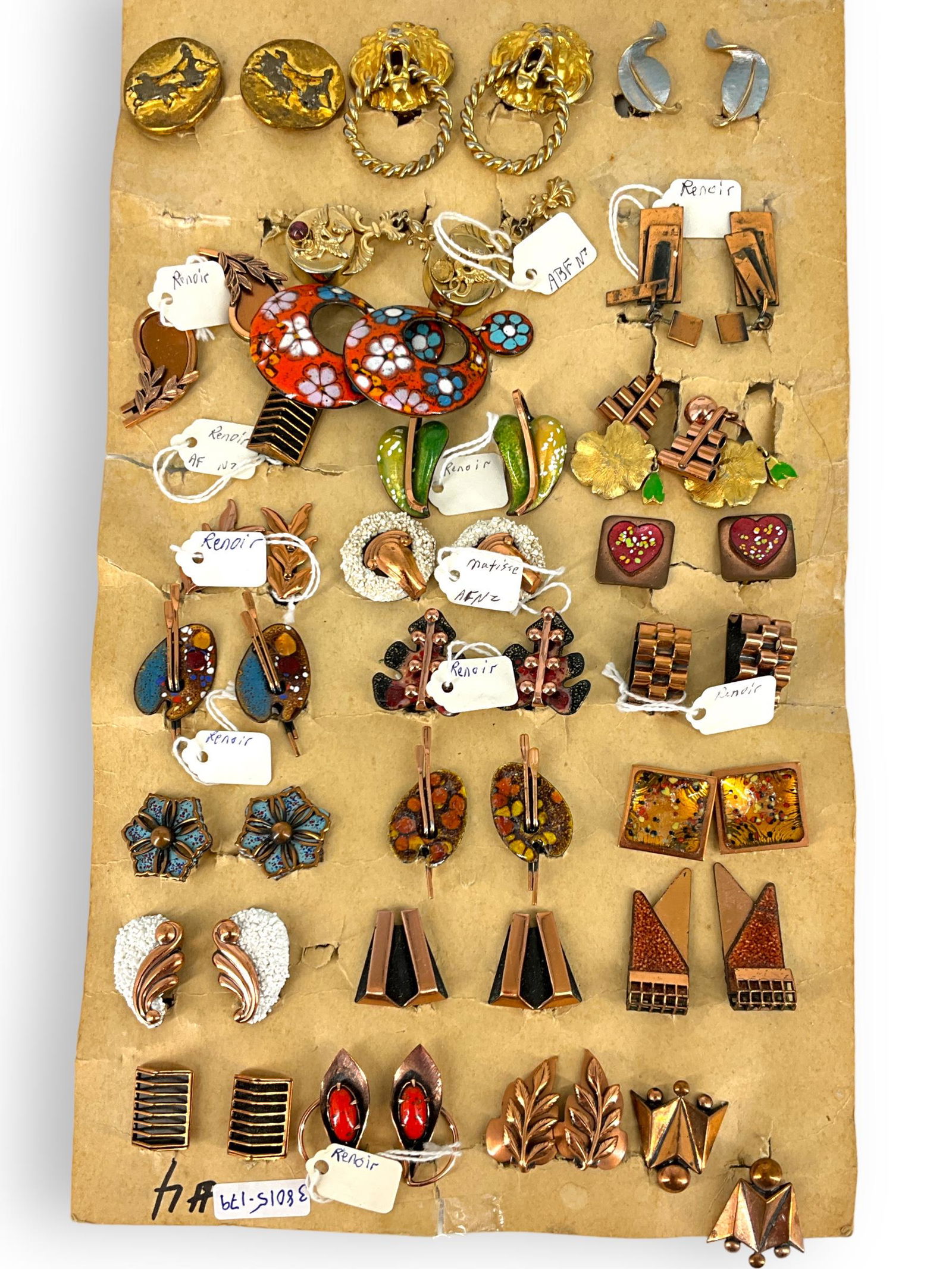 Multiple Pairs Vintage Clip Earrings, Some Signed, #4 (1 of 3)