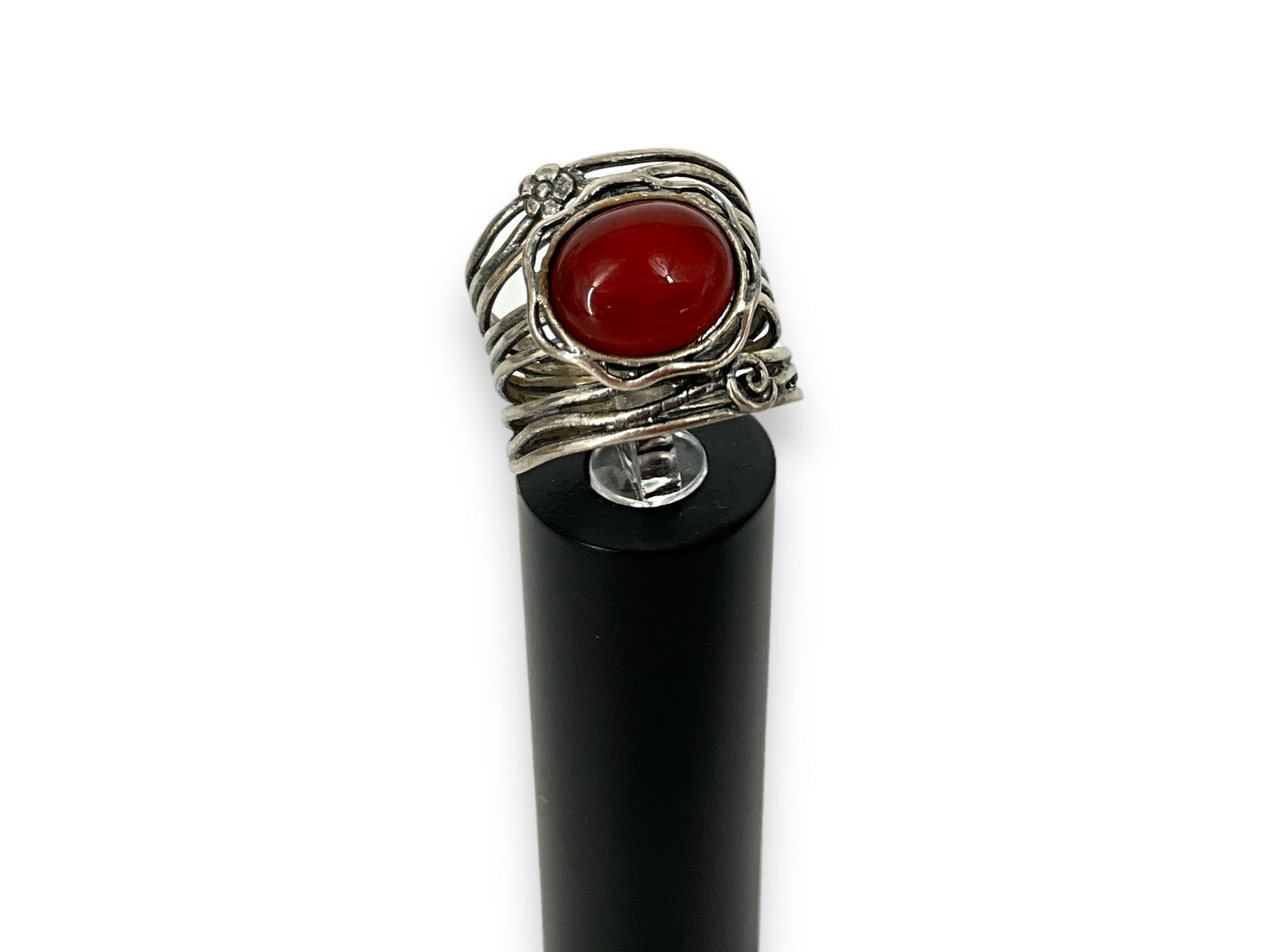 Sterling Silver Carnelian Ring (1 of 5)