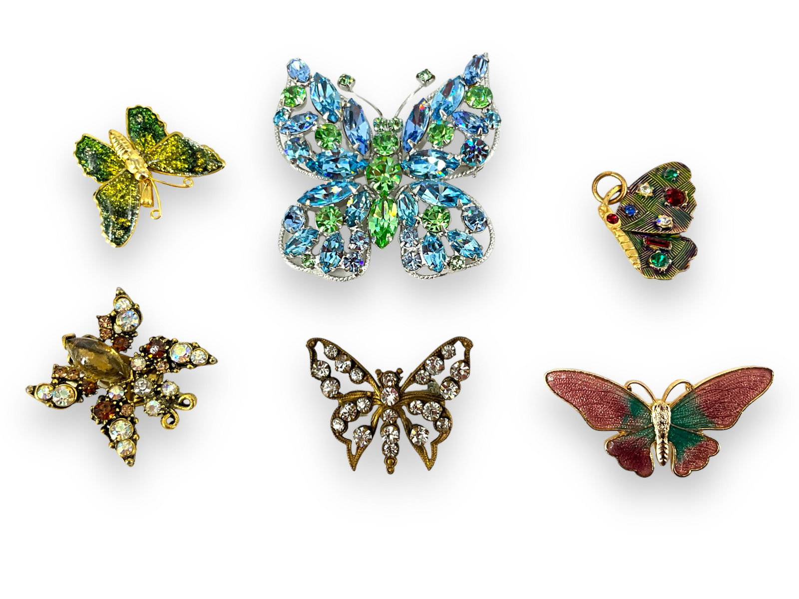 Large Lovely Butterfly Brooch and Other (1 of 4)
