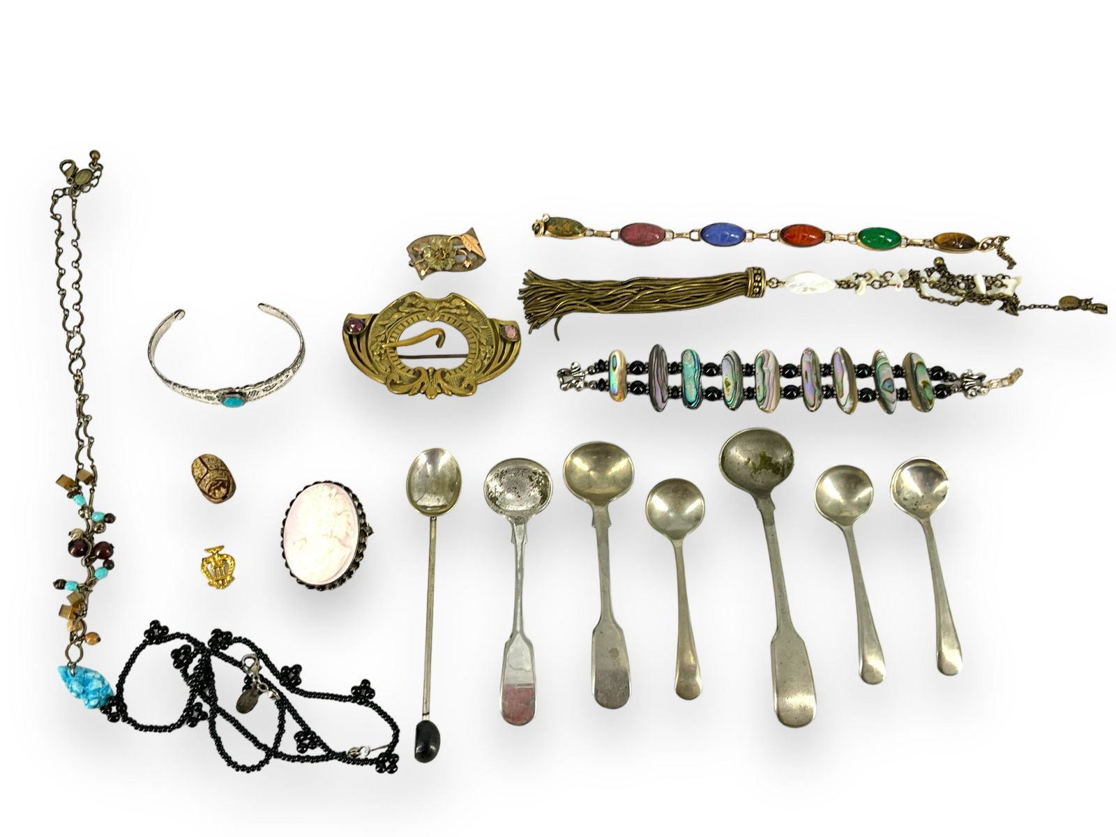 Silver Frame Cameo, Shell Jewelry, Other (1 of 5)