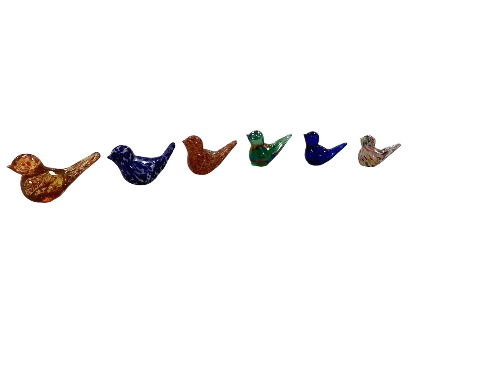 Gibson Art Glass Figurines: Gibson Art Glass Figurines Ranging 2î to 2.5î H.