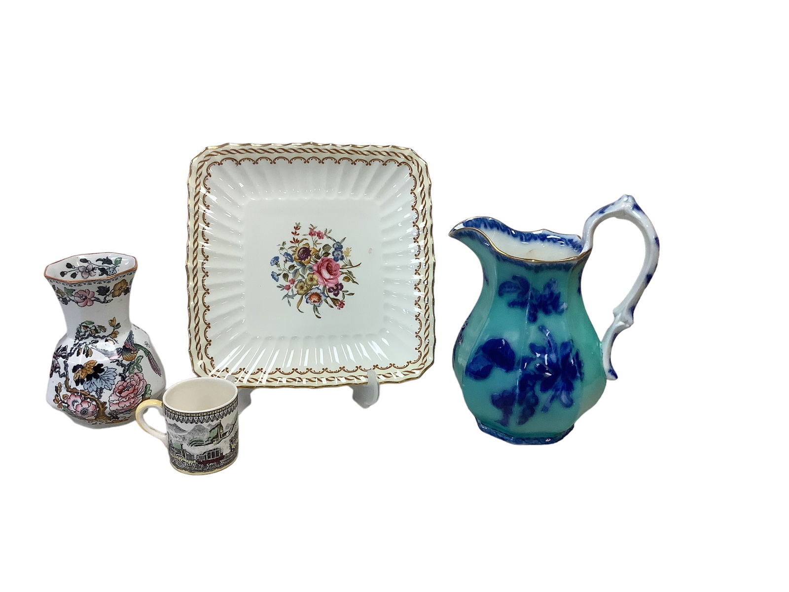 Square Plate, Vase, Cup, and Pitcher (1 of 5)