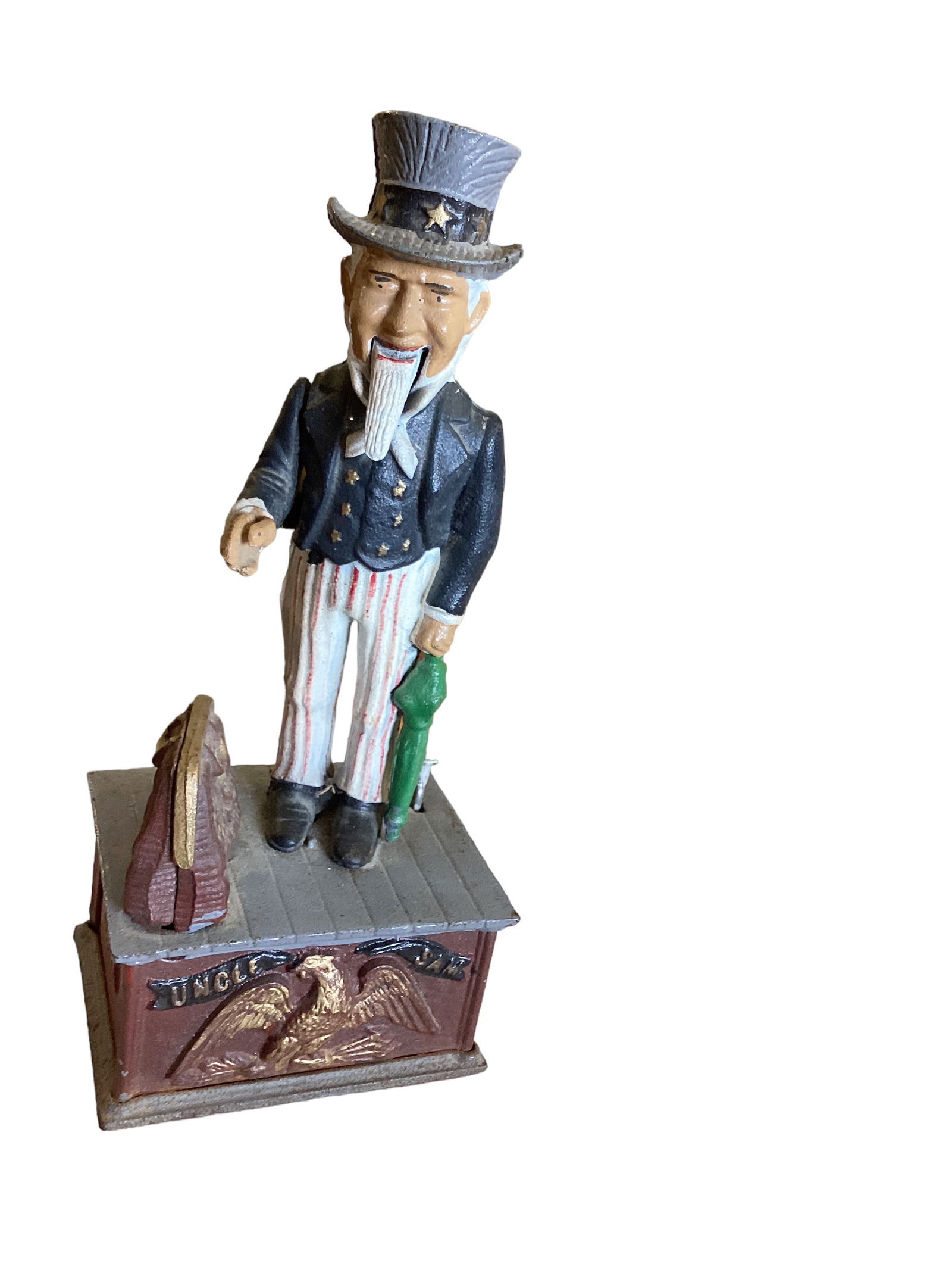 Uncle Sam Cast Iron Mechanical Coin Bank (1 of 3)