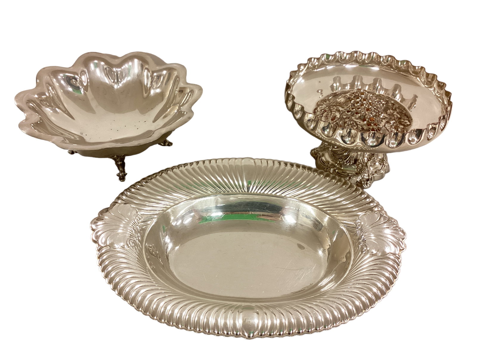 Lot of Silver Plate Serving Dishes (1 of 1)