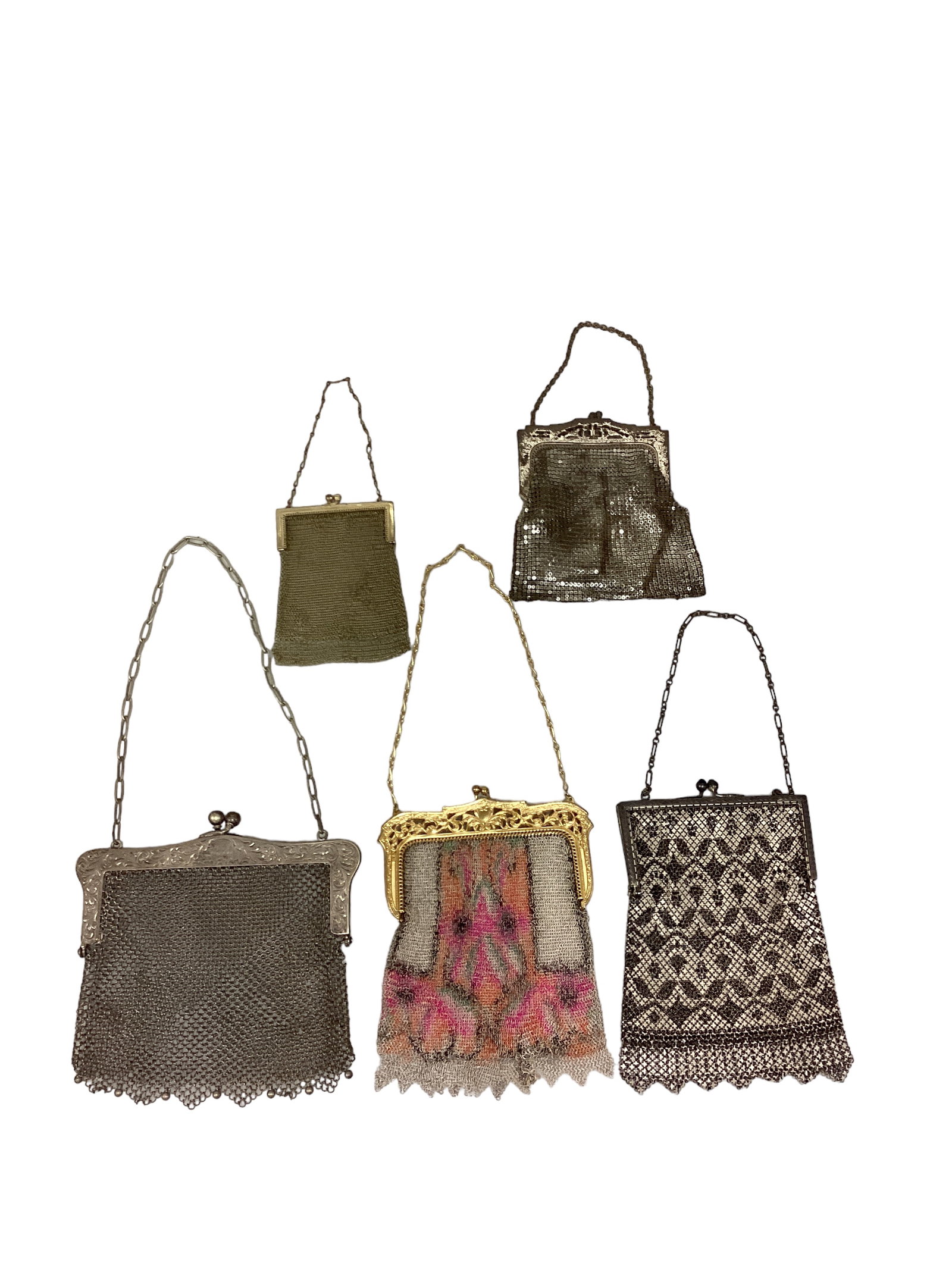 3 Chainmail Purses and 2 Metal Mesh Purses (1 of 7)