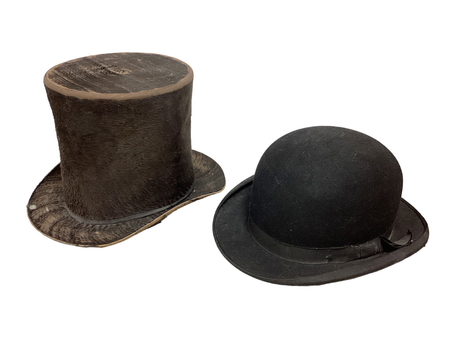 A Beaver Top Hat & a Derby Hat (1 of 3)