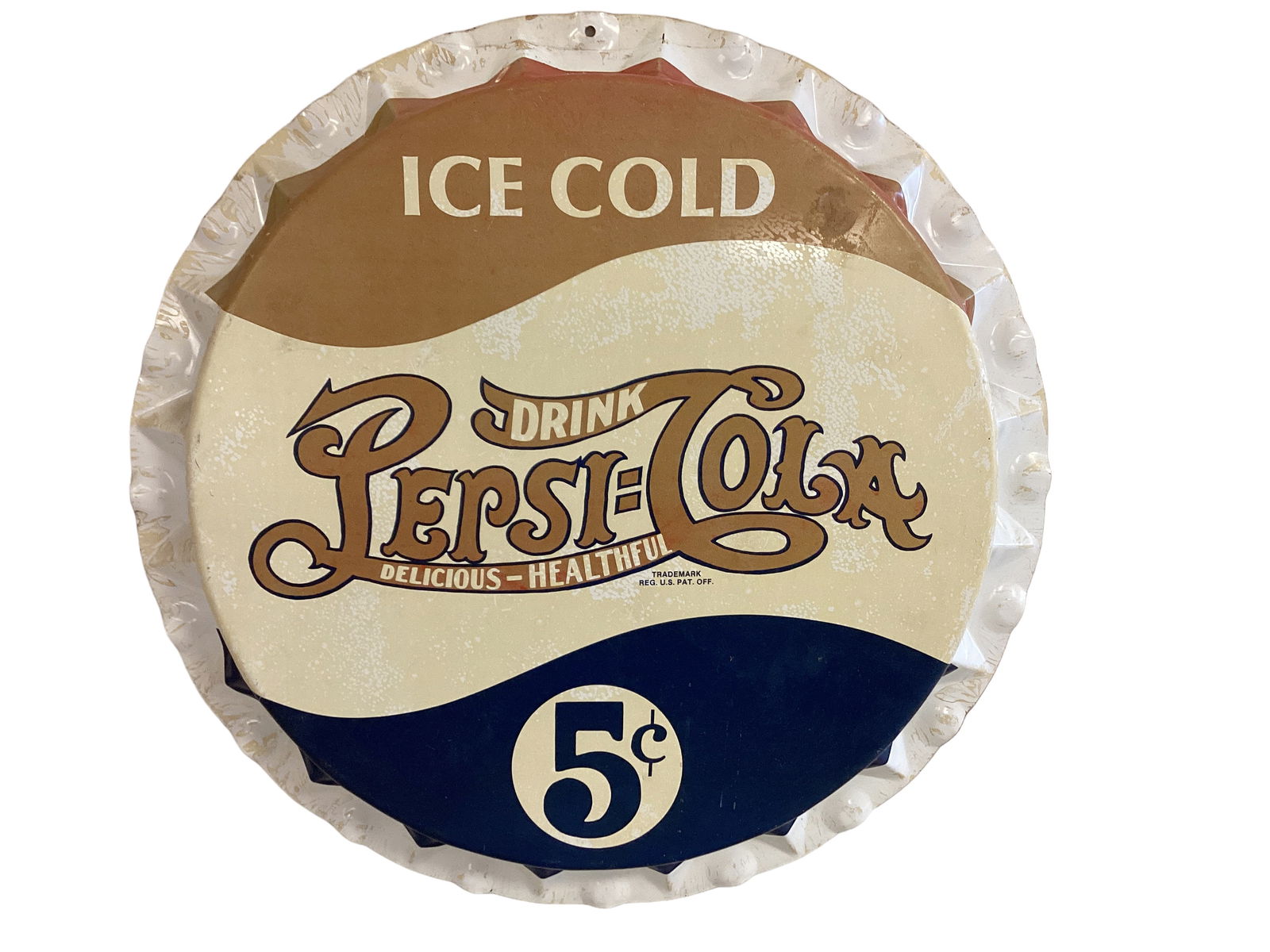 Metal Pepsi Advertising Sign (1 of 2)