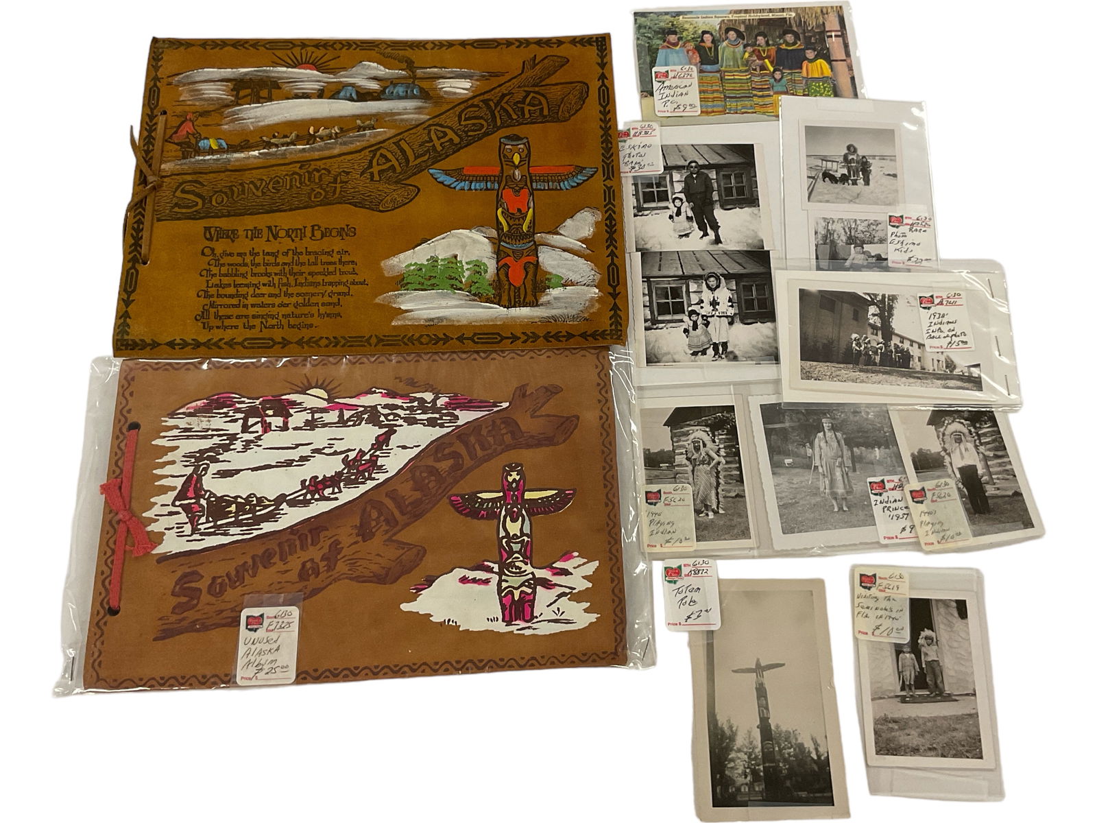 Two Alaskan Souvenir Albums, Eskimo & Native American Photos (1 of 1)