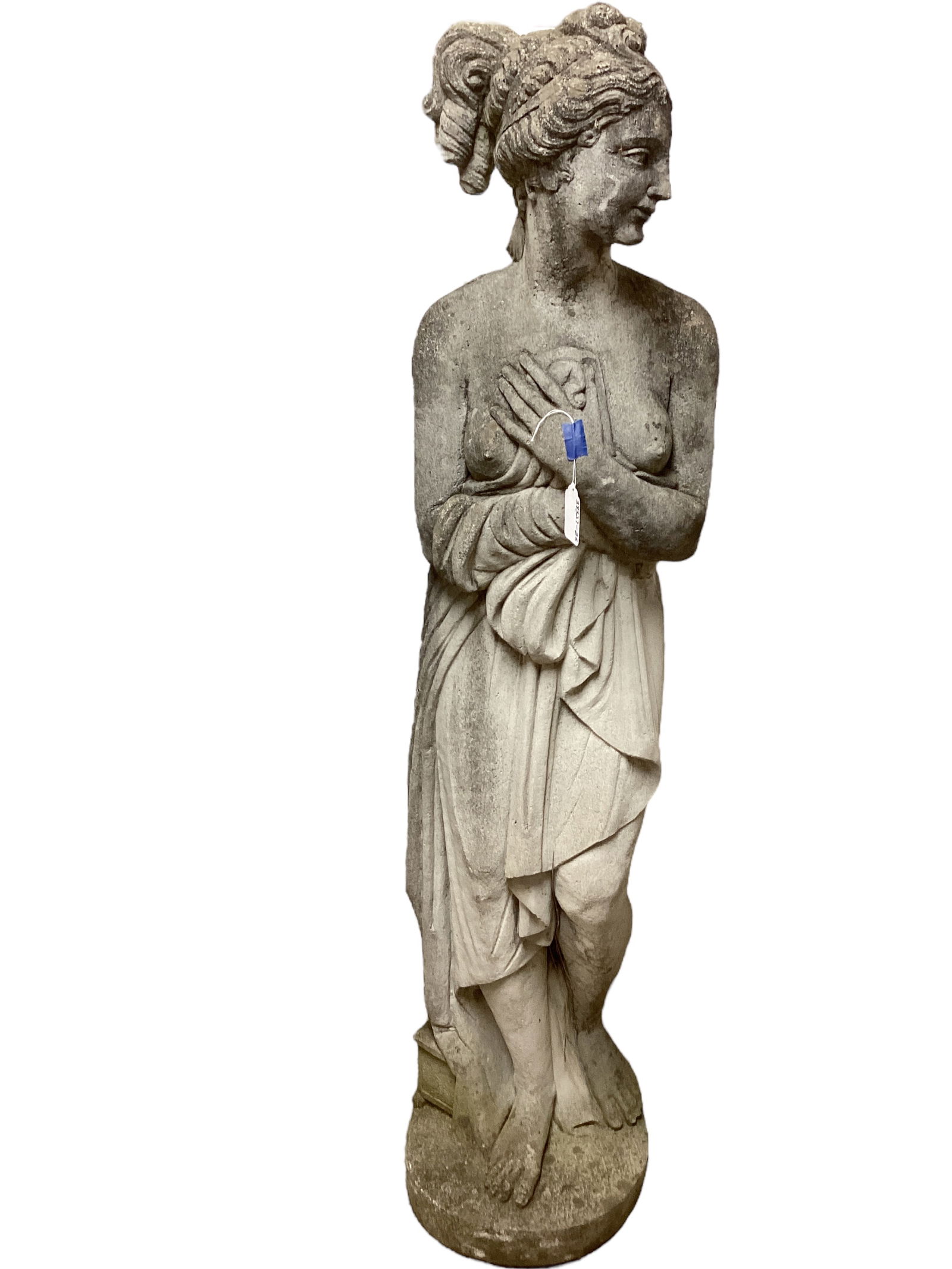 Grecian Lady Cement Garden Statue (1 of 1)