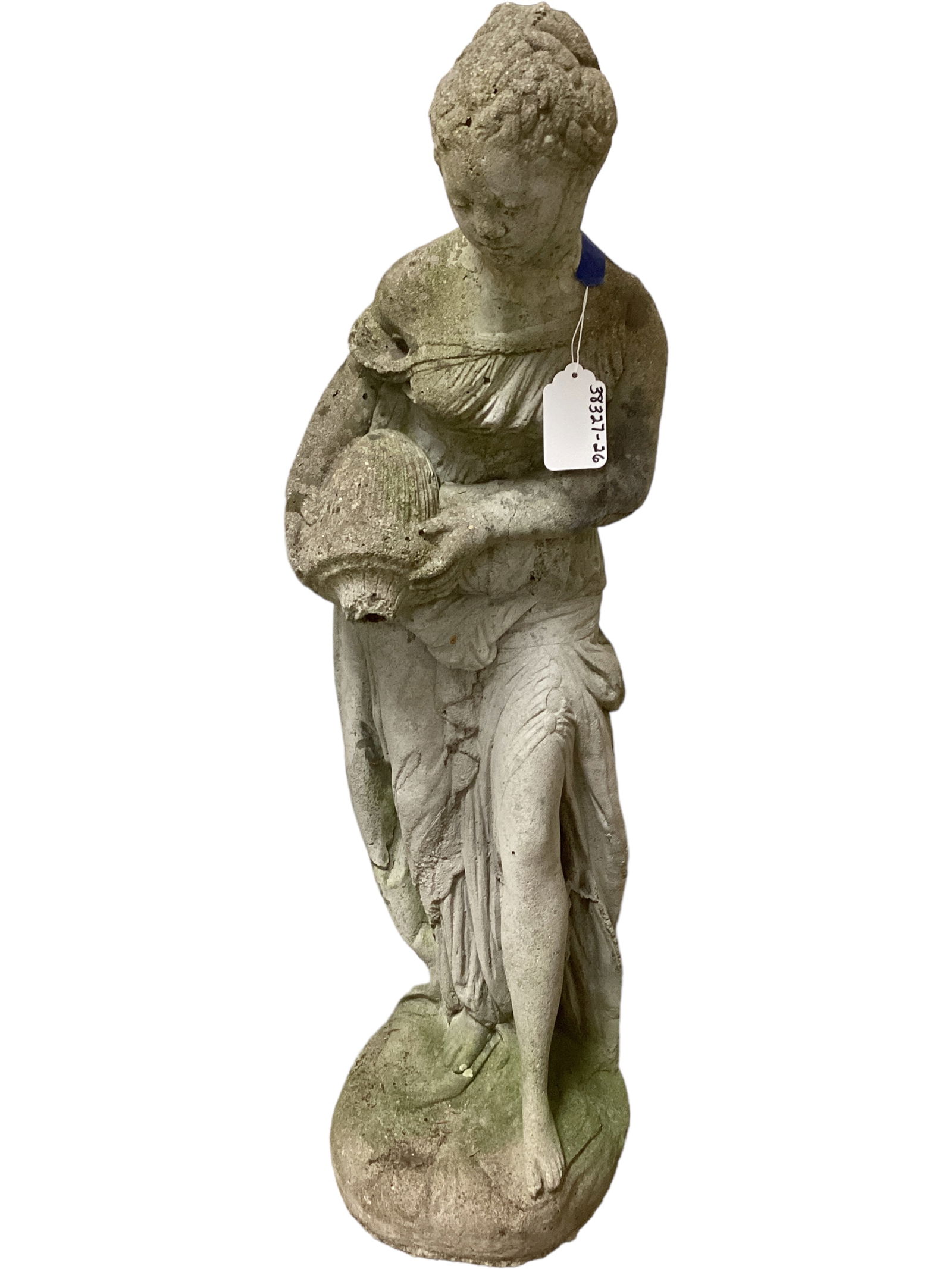 Grecian Lady Pouring Water Cement Garden Statue (1 of 2)
