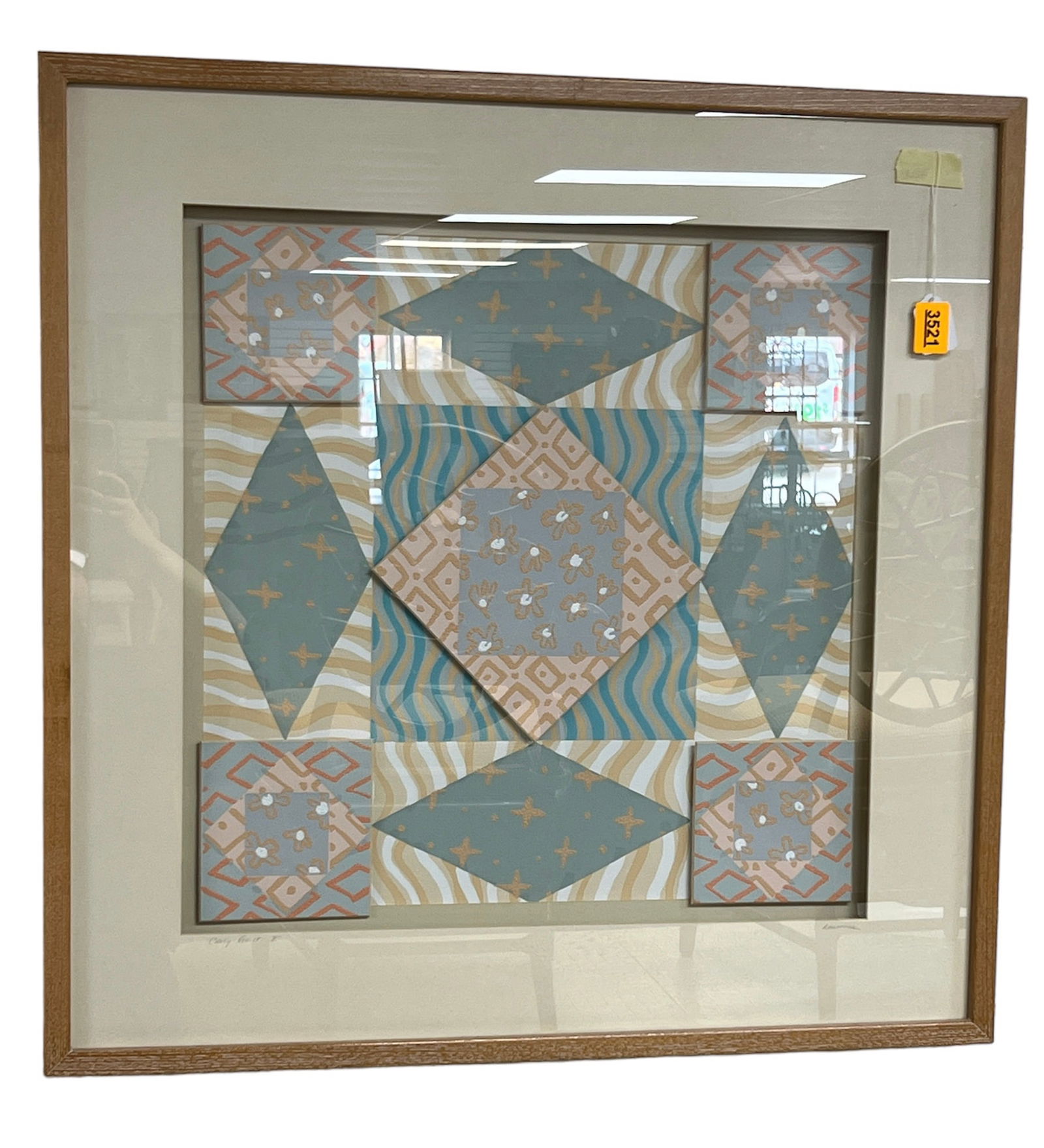 Lawrence, Framed Three Dimensional Art, ìCrazy Quilt IIî (1 of 1)