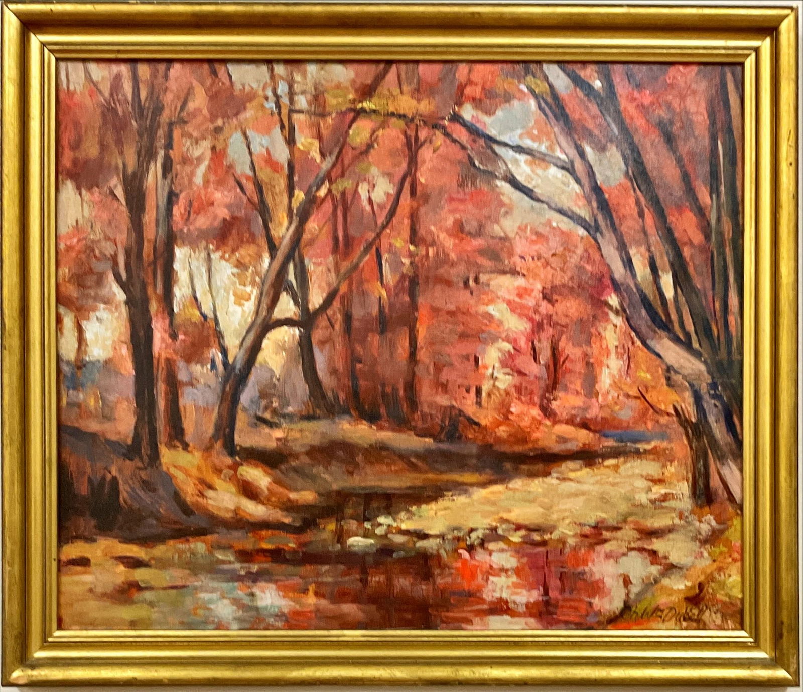 Charles William Duvall, Autumn Woodlands, 18 1/2 x 23 in. (47 x 58.4 cm.) (1 of 2)