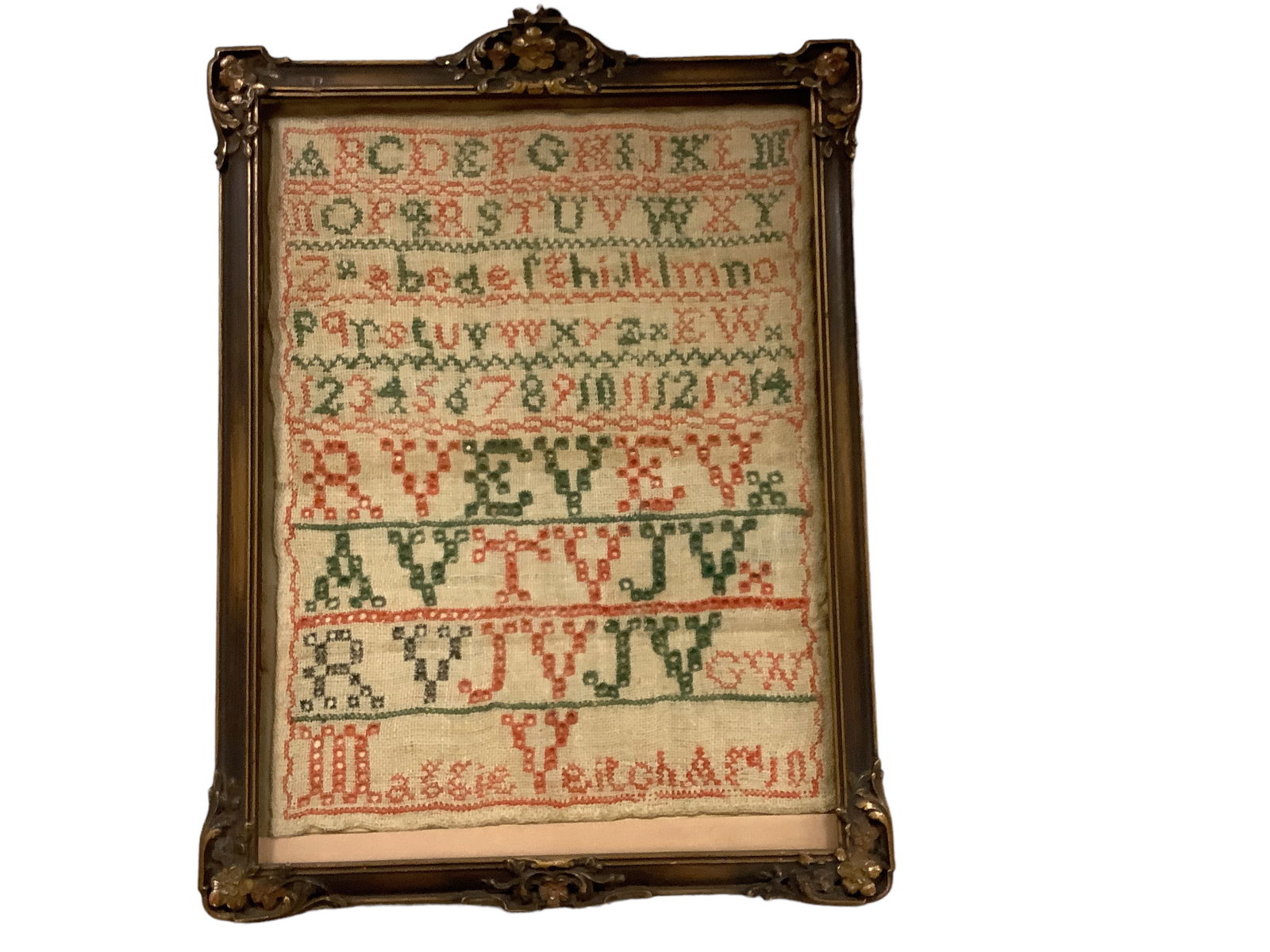 Antique Sampler: Antique Sampler 9.75îL x 13îH