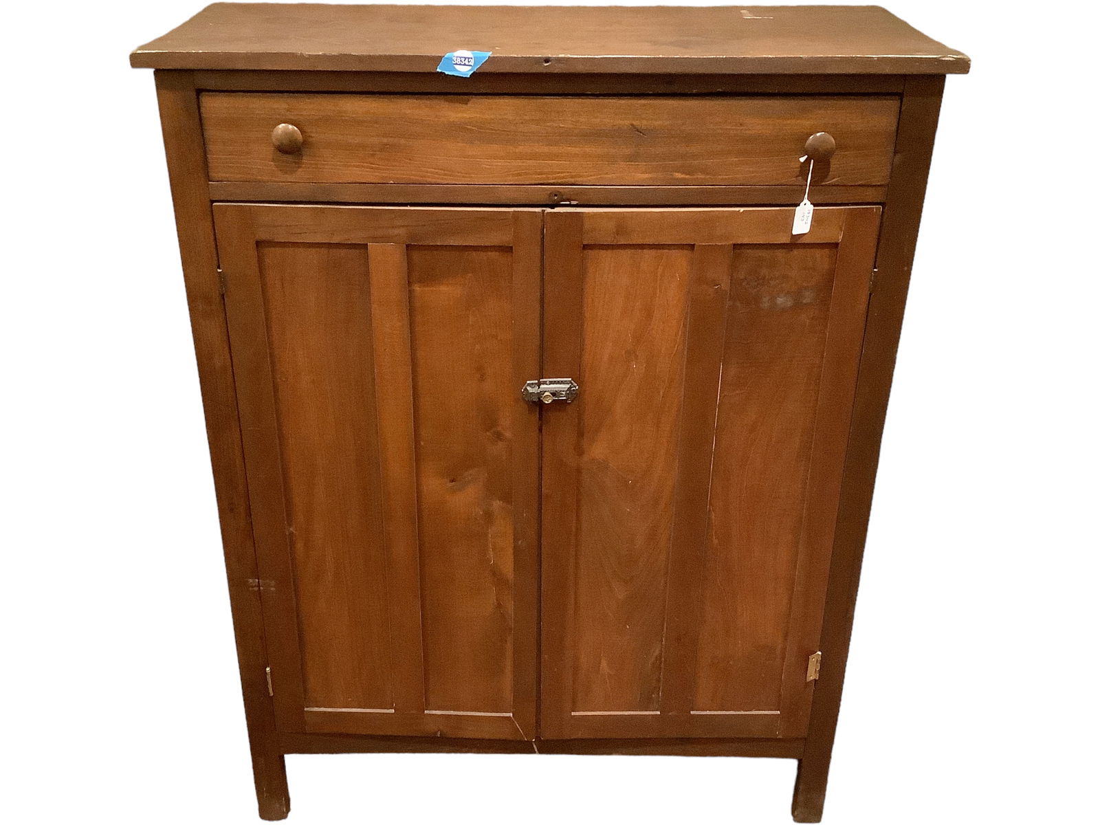 Walnut Pie Safe Cabinet (1 of 5)