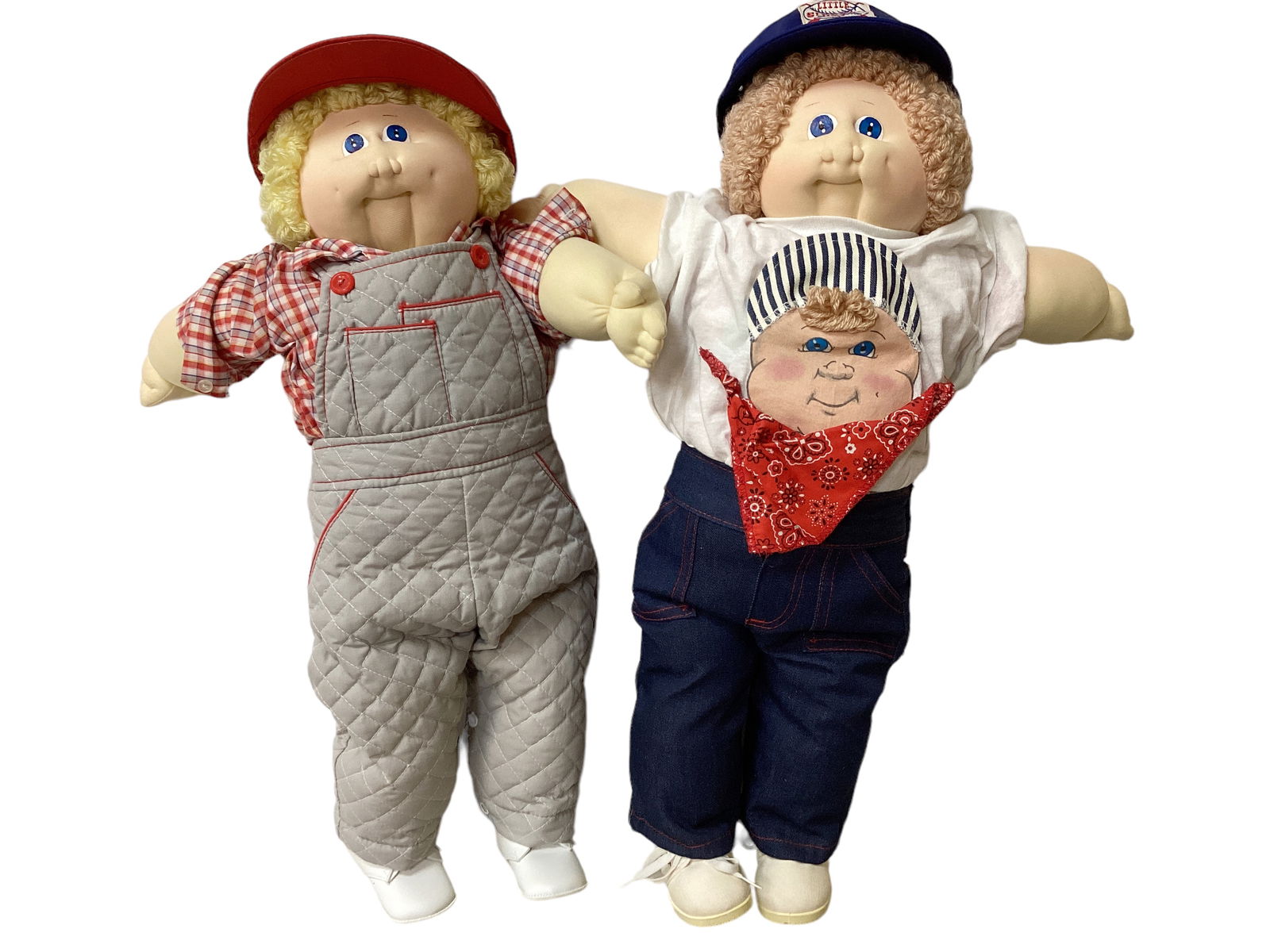 Xavier Roberts Original 1985 Cabbage Patch Kids: Xavier Roberts Original 1985 Cabbage Patch Kids (2) Original soft sculpture dolls, screened signatures. Complete paperwork. Burke Ian KPI 11120/45000, Herbert Milton KPJ 35985/50000.