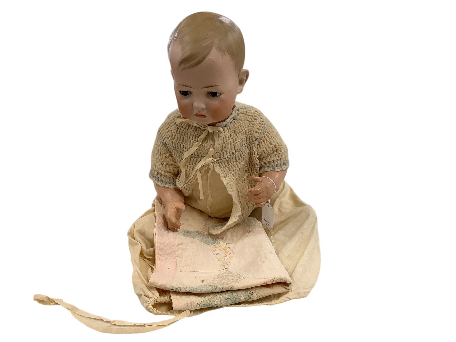 German bisque socket head character baby. (1 of 2)