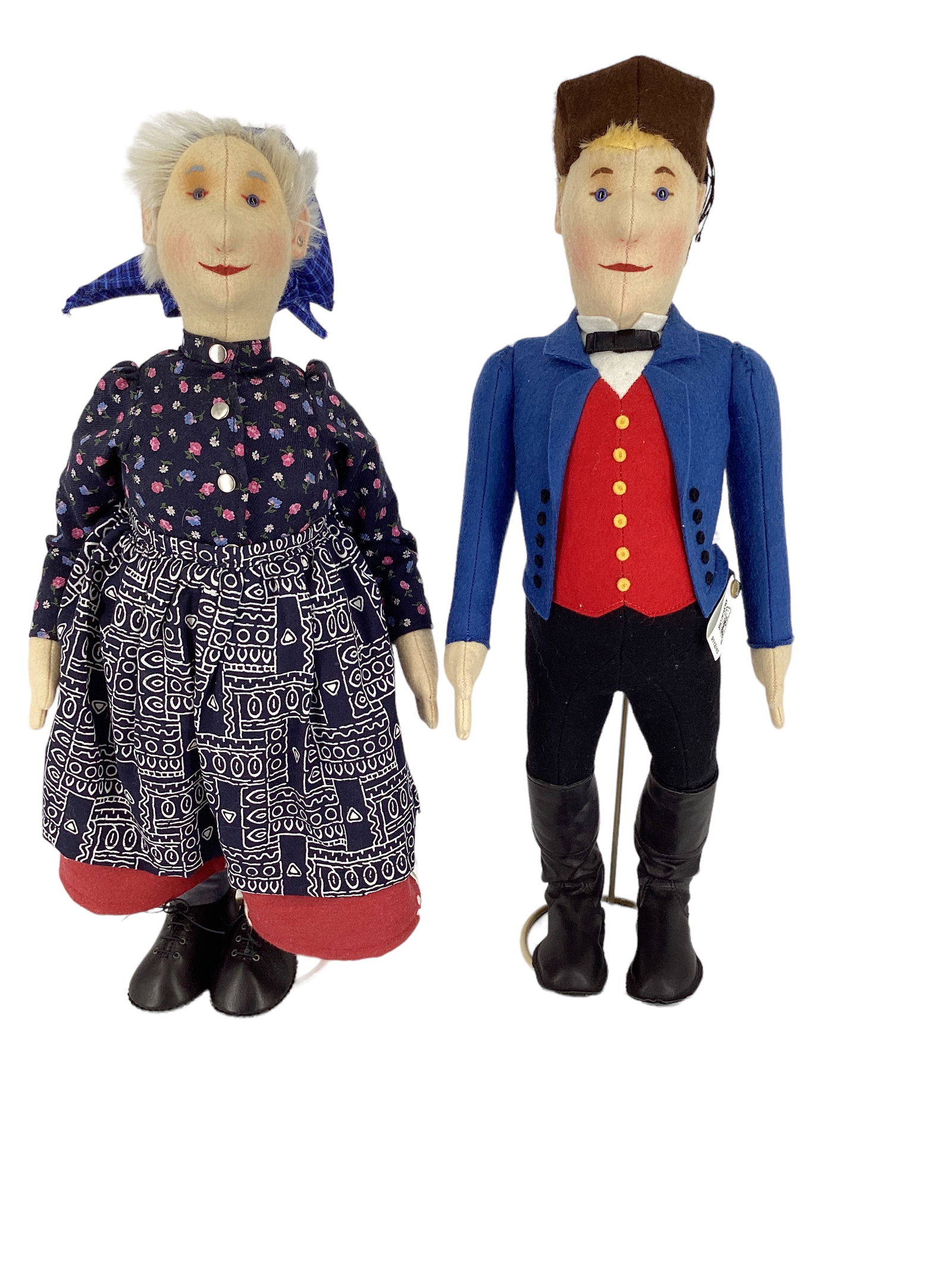 Steiff replicas "Peasant Lady" and "Peasant Jorg". (1 of 3)