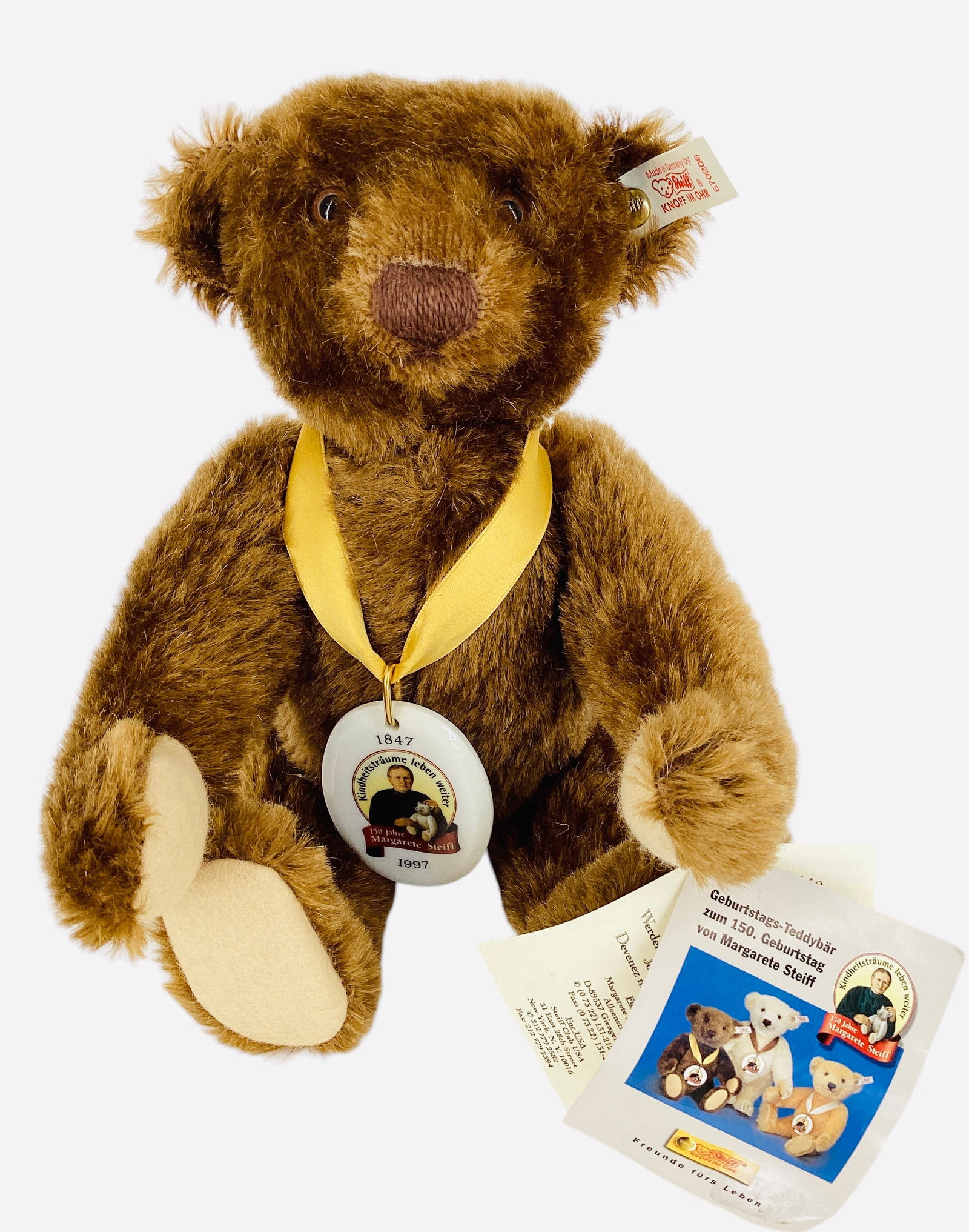 Steiff 150 year Margarete Steiff Jubilee bear. (1 of 3)