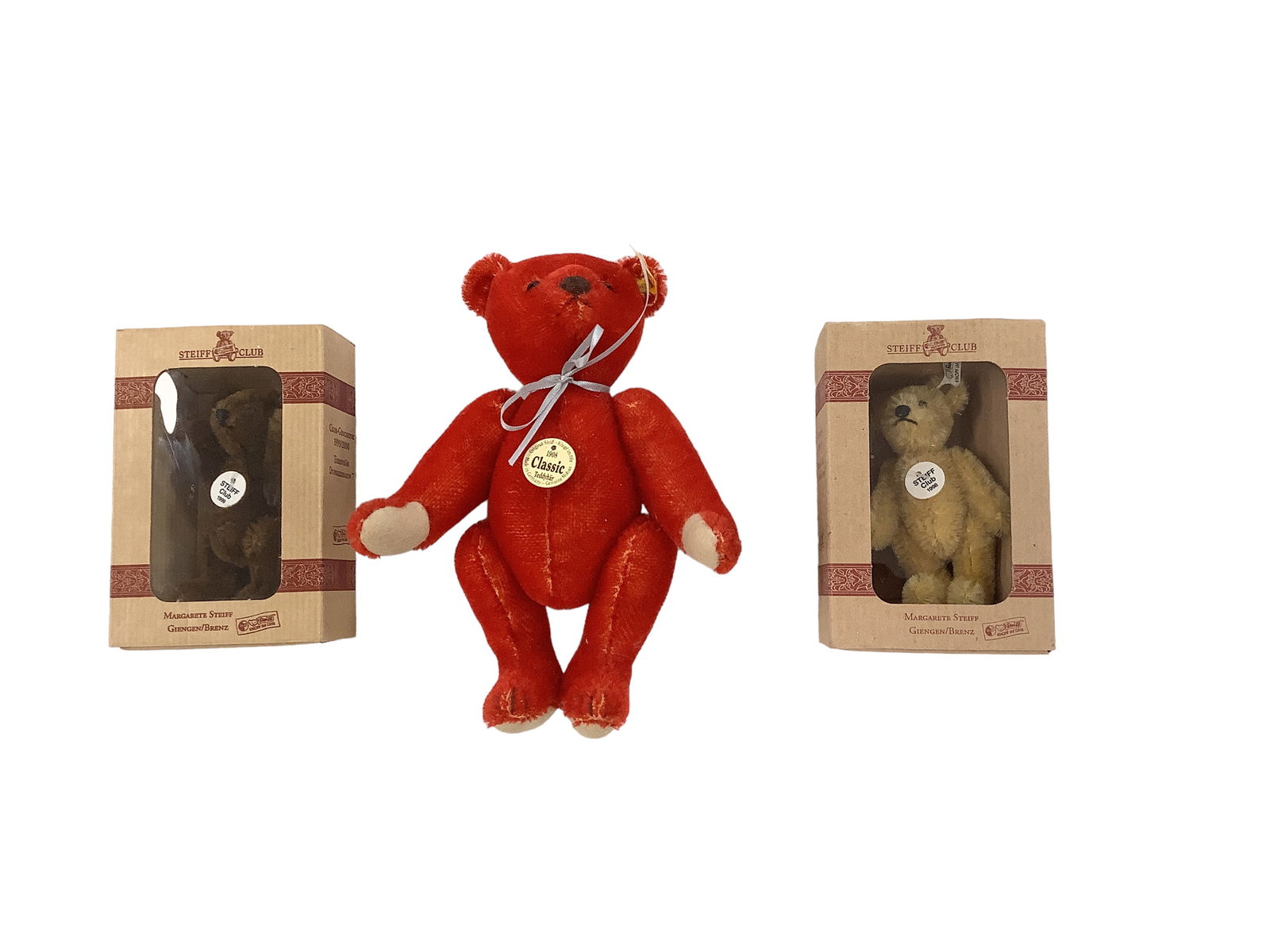 (3) Small Steiff Teddy Bears (1 of 1)