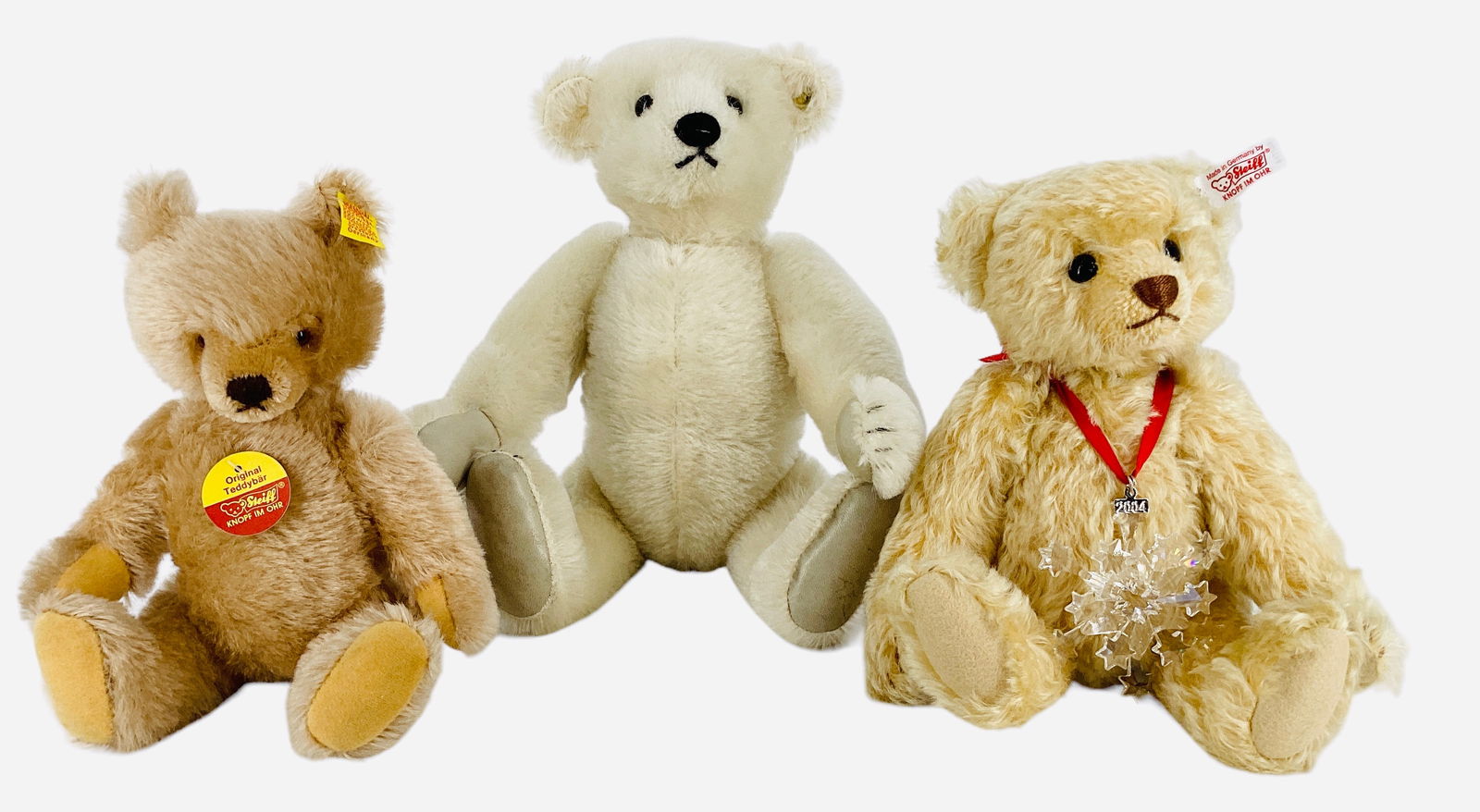 (3) Steiff bears. (1 of 2)