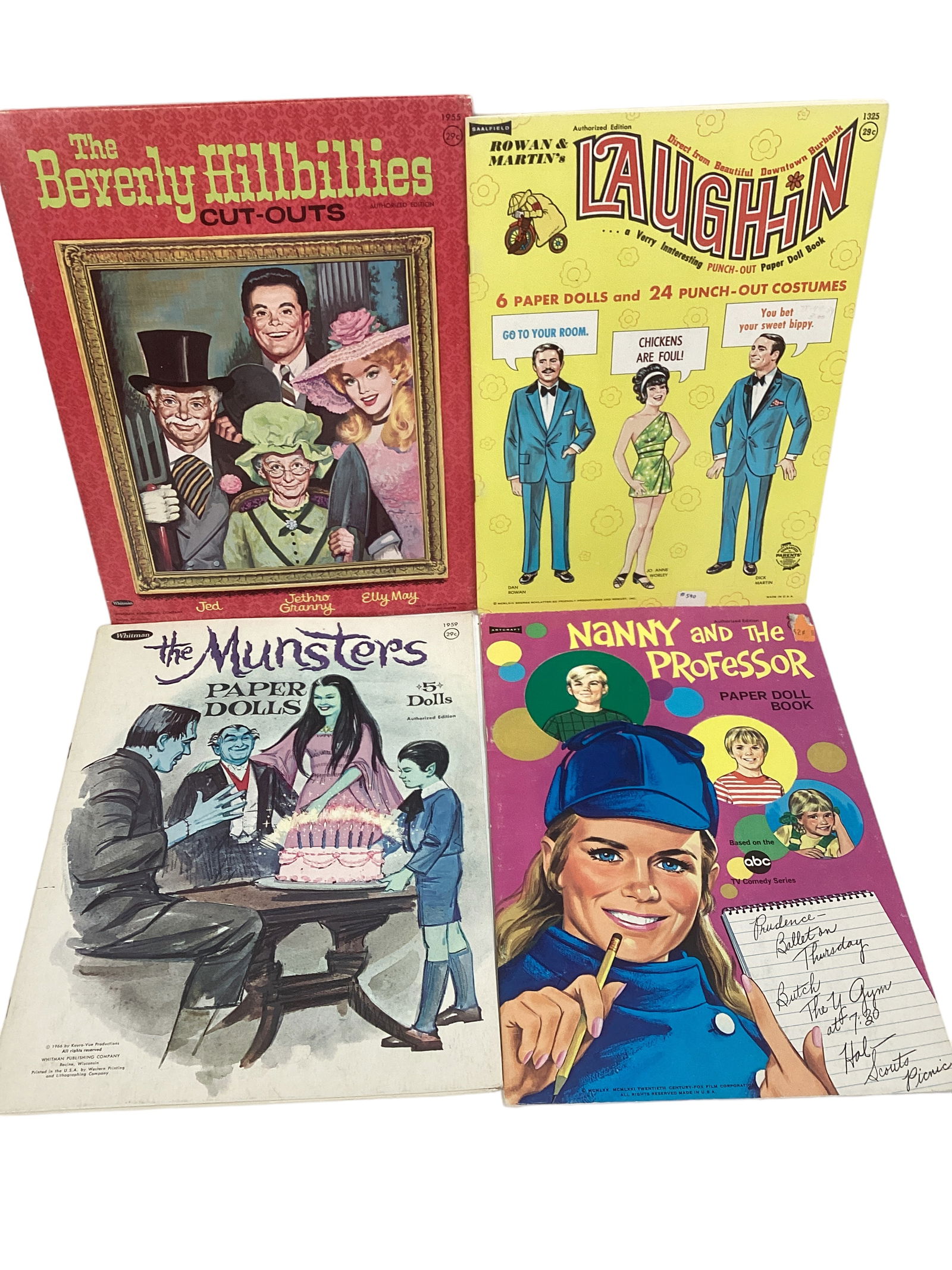 4 Vintage TV Show Paper Doll Cut-Out Books (1 of 6)