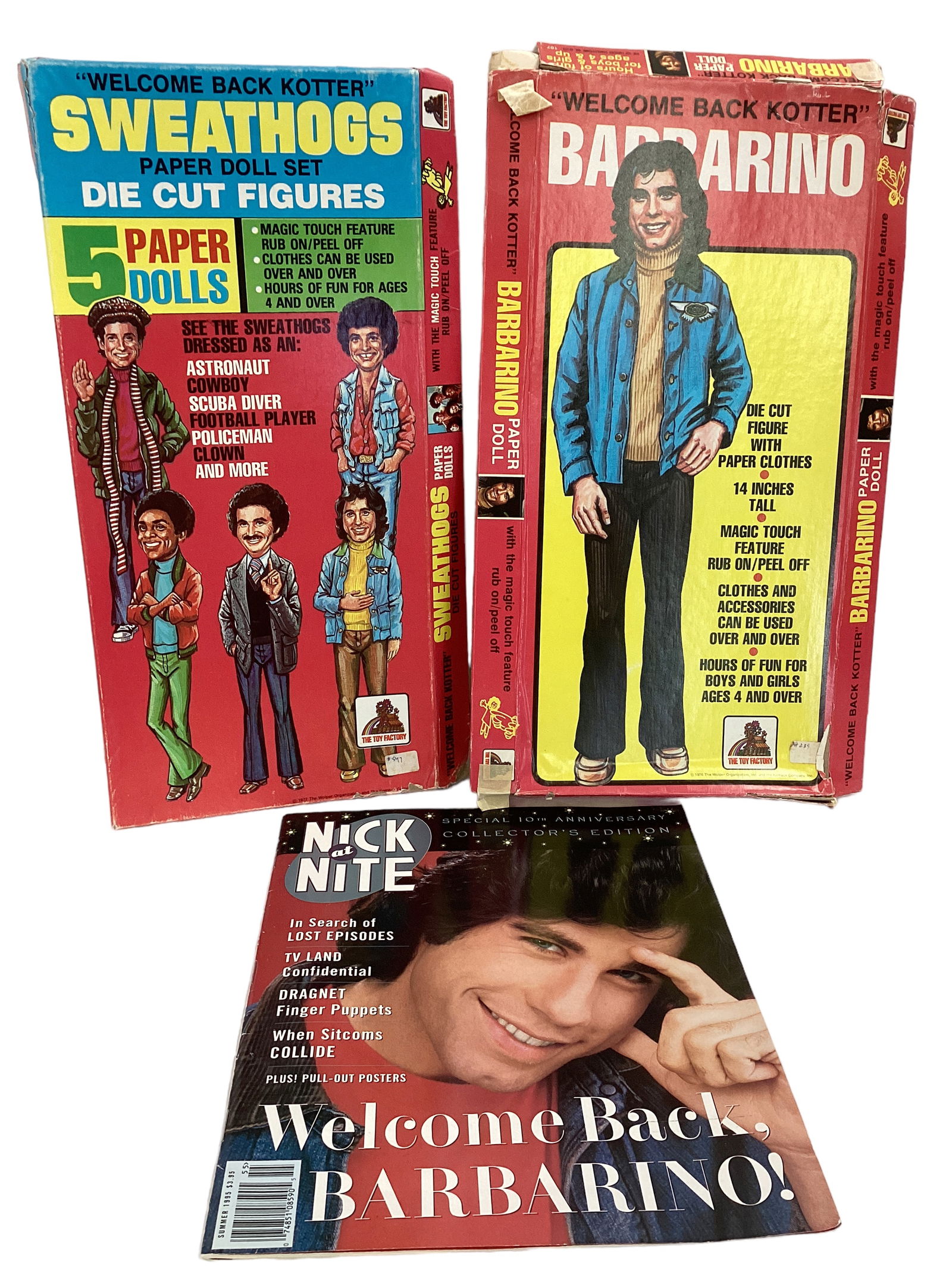 ìWelcome Back Kotterî Die Cut Figures Paper Dolls, ìNick at Niteî 10th (1 of 4)