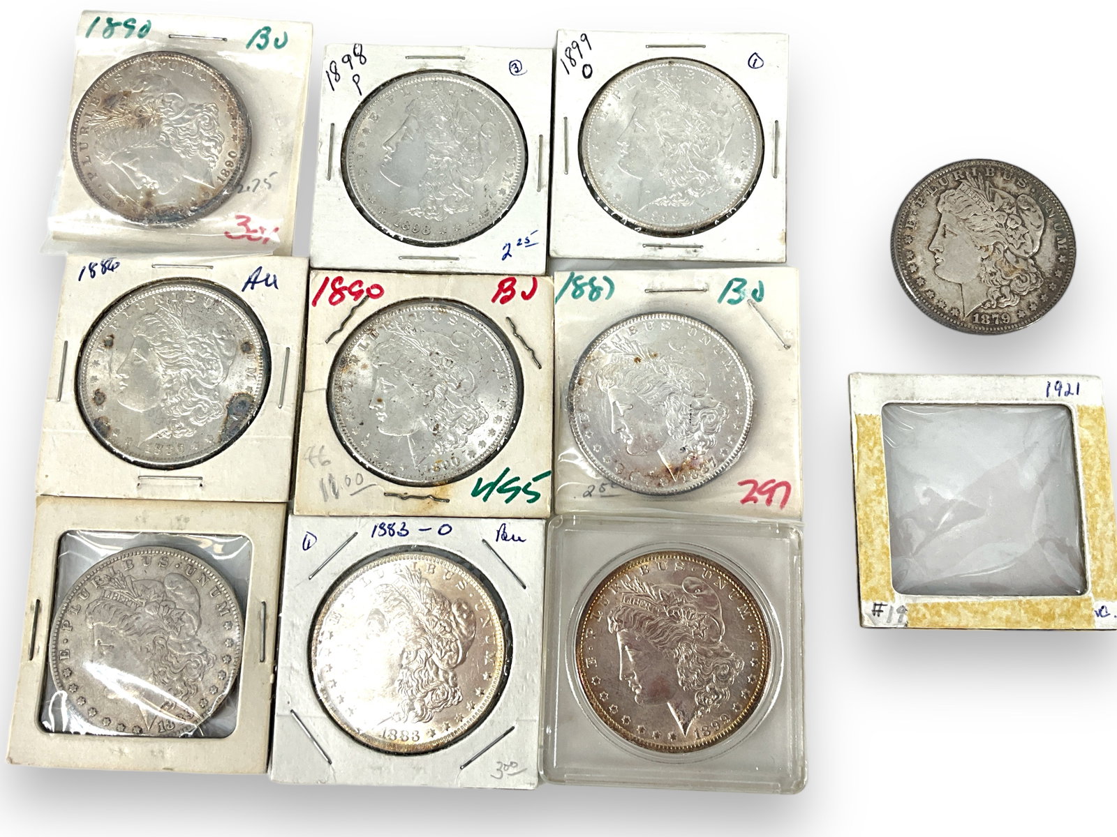 10 U.S. Morgan Silver Dollar Coins (1 of 5)