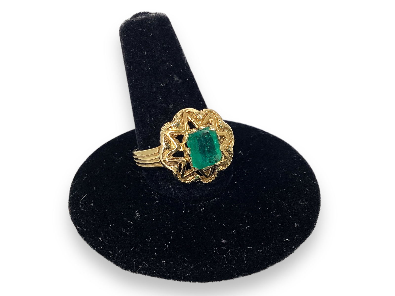 14kt Gold and Emerald Dinner Ring (1 of 8)