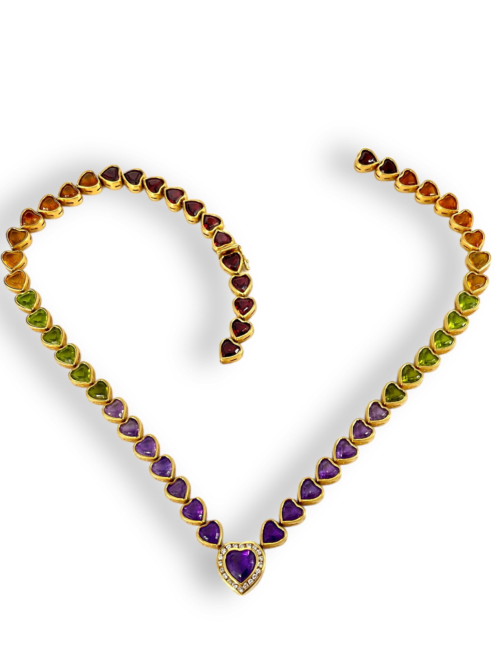 18kt Gold and Semi-Precious Stone Necklace - Broken (1 of 6)