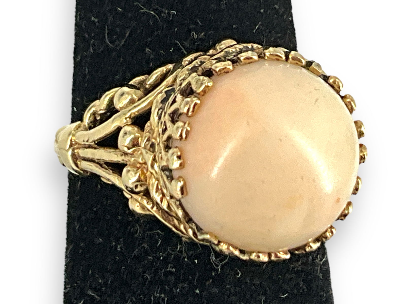 Angel Skin Coral 14k Ring (1 of 3)