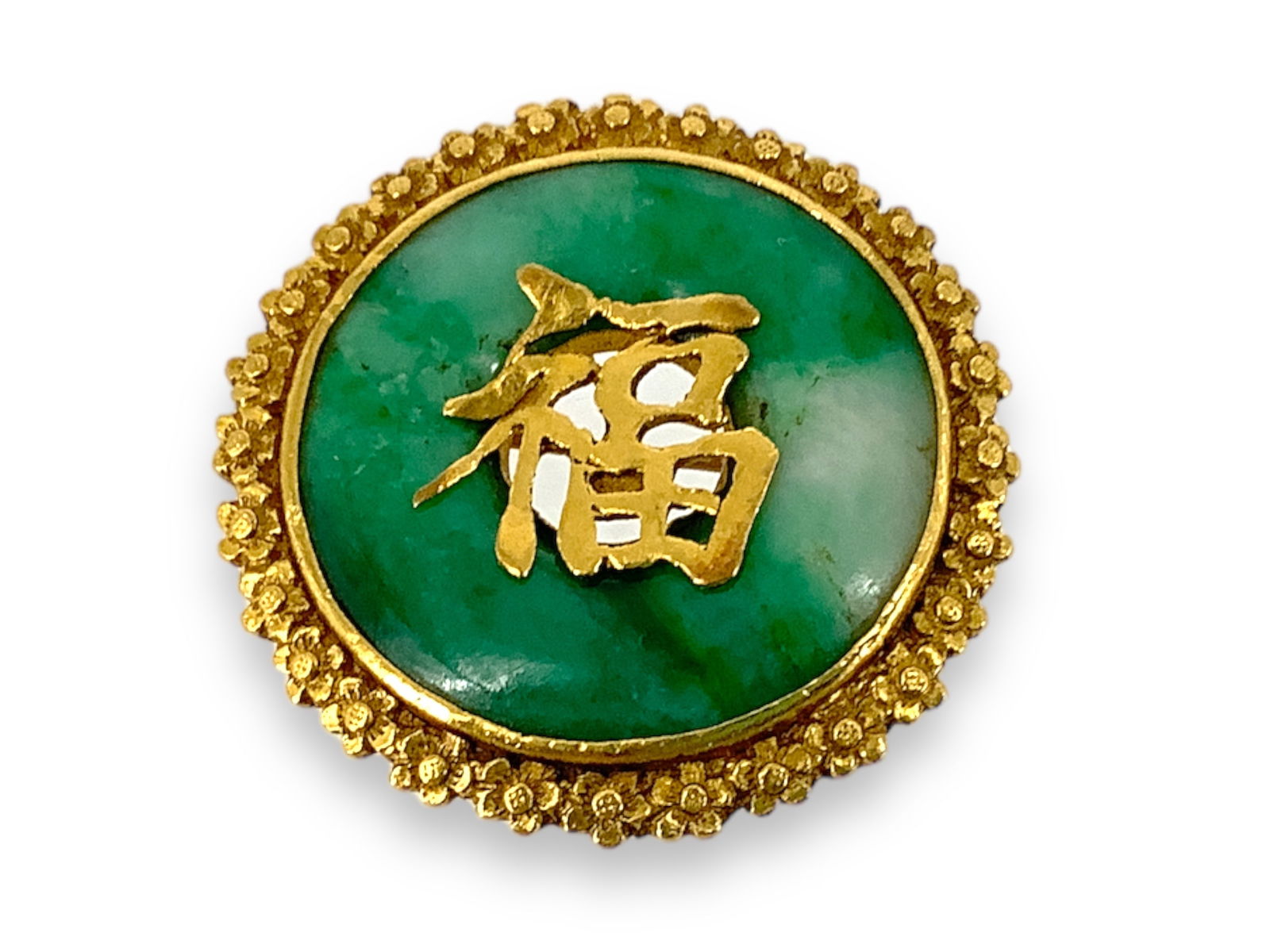 Jace Circle Brooch in 24k Gold (1 of 5)
