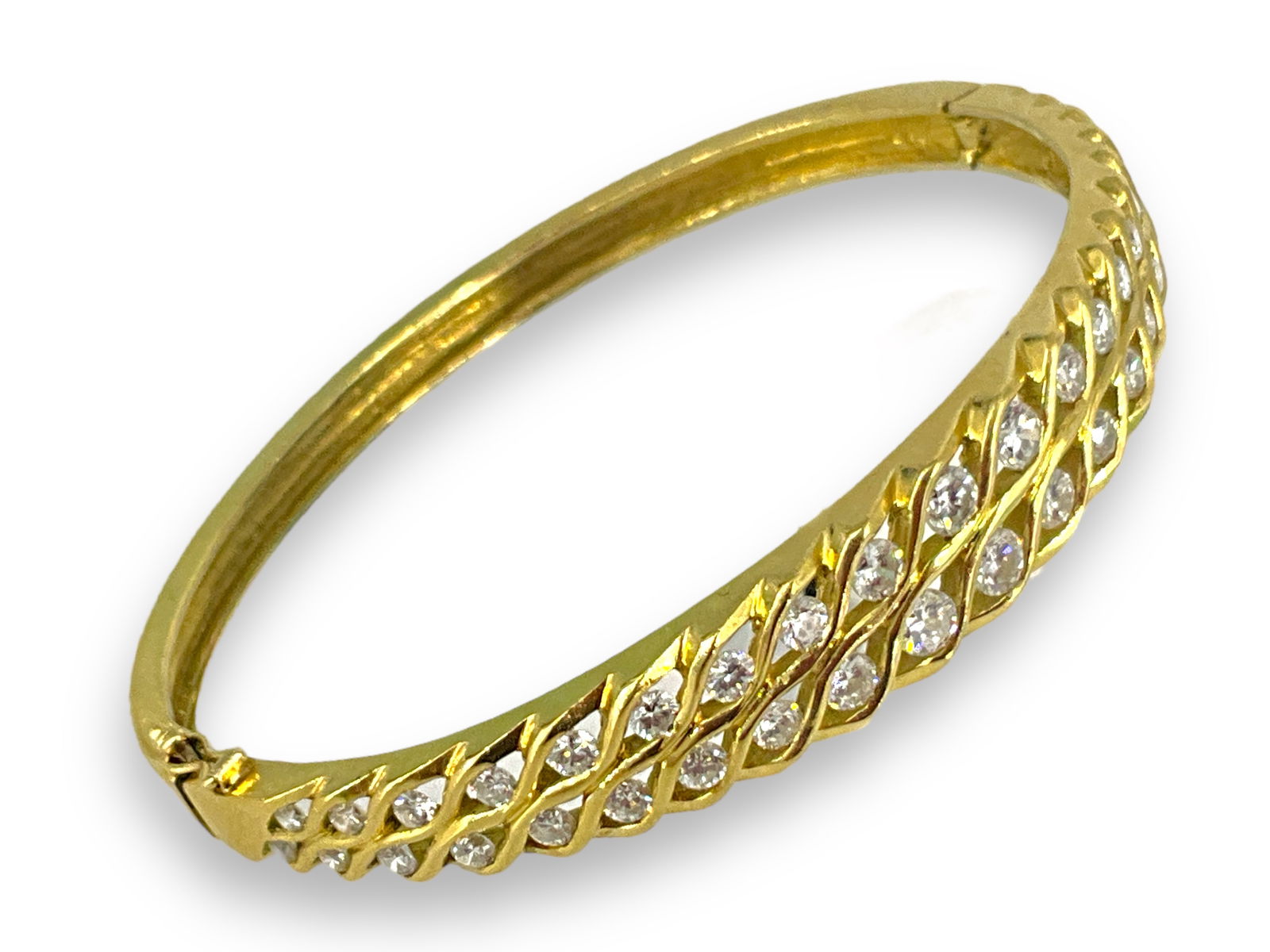 18kt Gold and Diamonds Bangle (1 of 5)