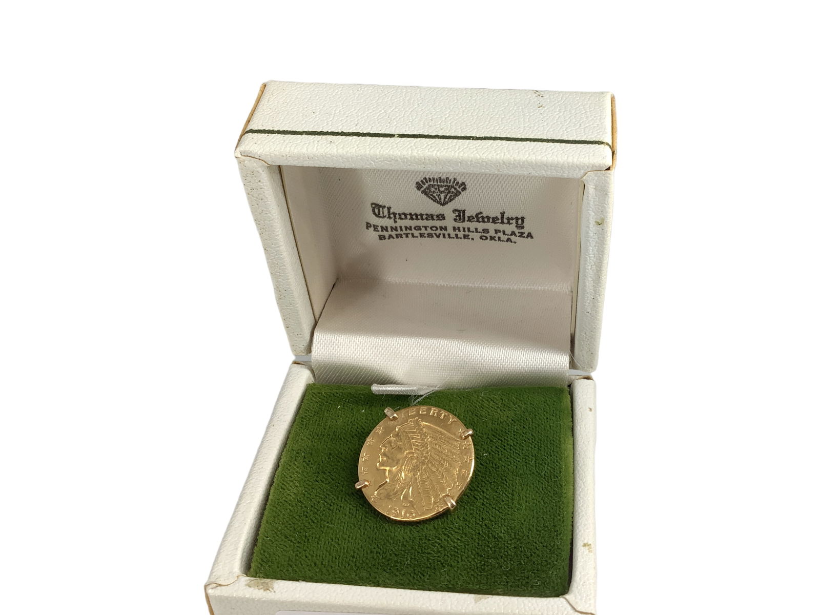 1910-P, $2.50 Gold Coin Tie-Tack (1 of 5)