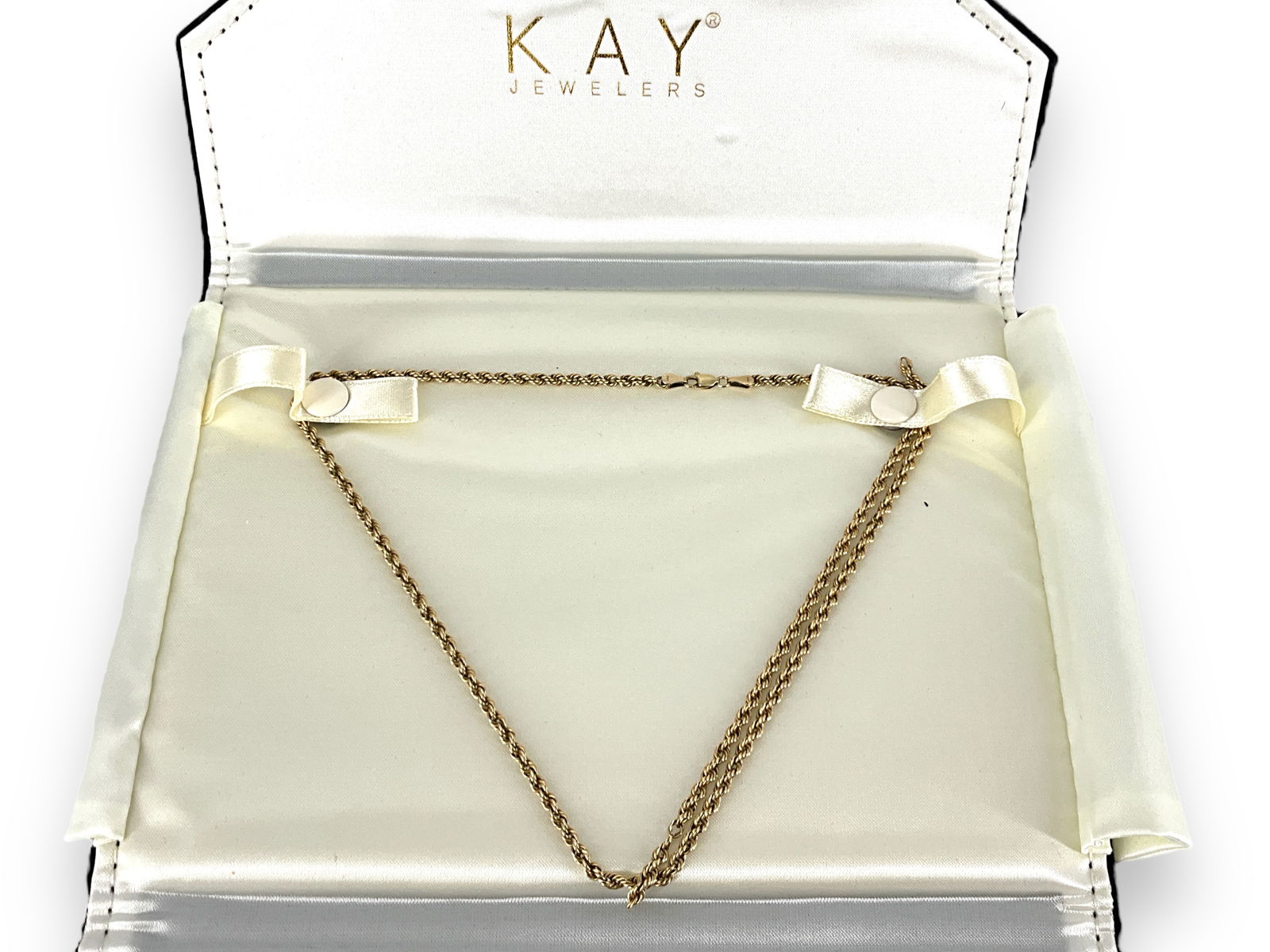 14kt Yellow Gold Necklace Broken In Kay Jeweler's Pouch Auction