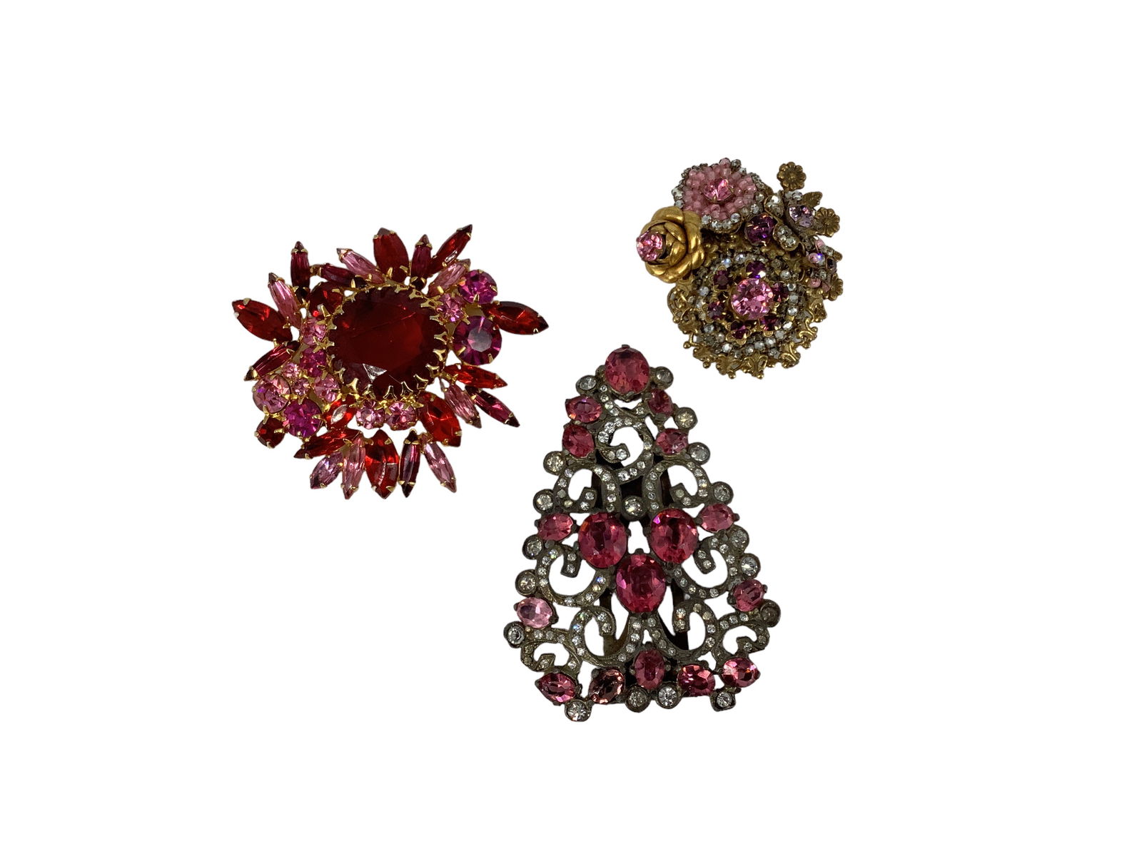 Eisenberg, Miriam Haskell and Weiss Brooches (1 of 12)