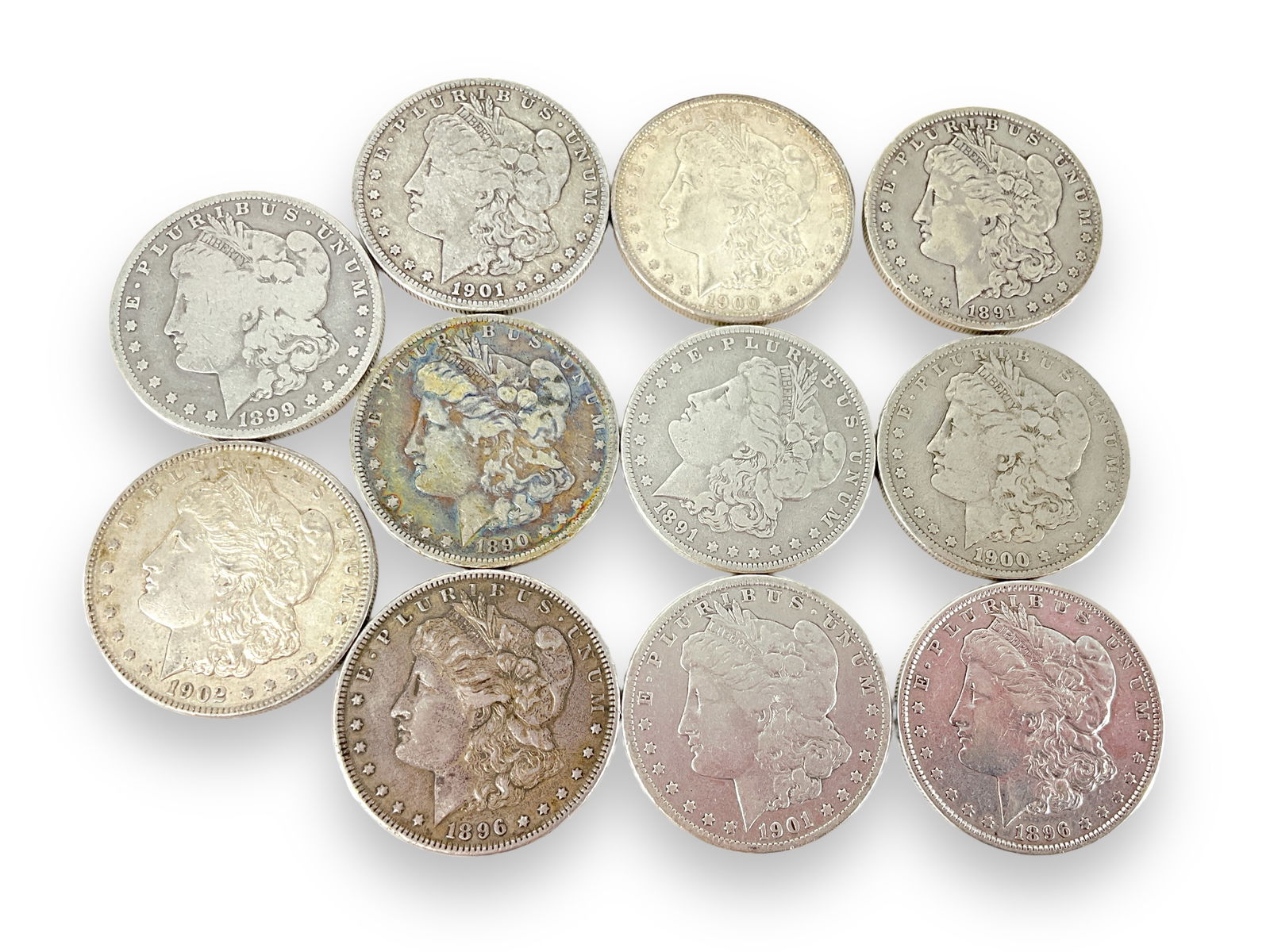 Eleven U.S. Morgan Silver Dollar Coins (1 of 5)