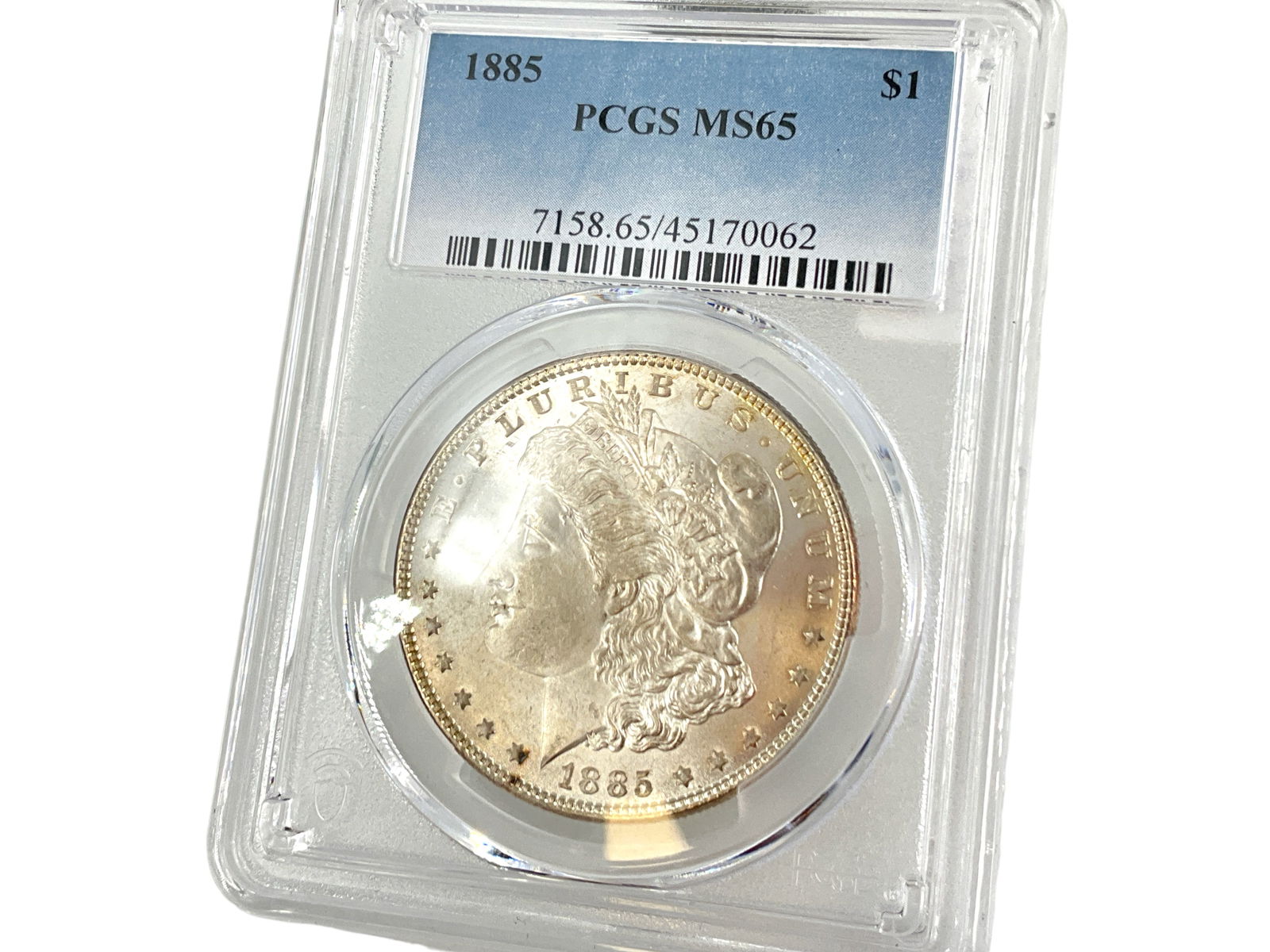 1885-P Morgan Silver Dollar Coin Graded MS65 in Slab from PCGS (1 of 5)