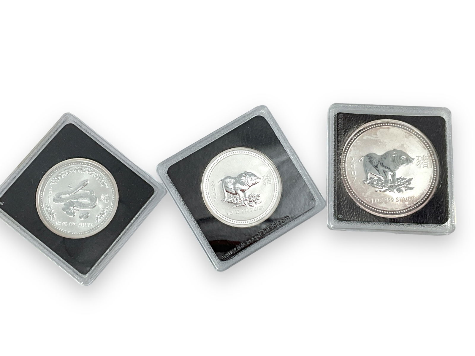 Three Australian Silver Reverse Proof Bullion Coins (1 of 2)