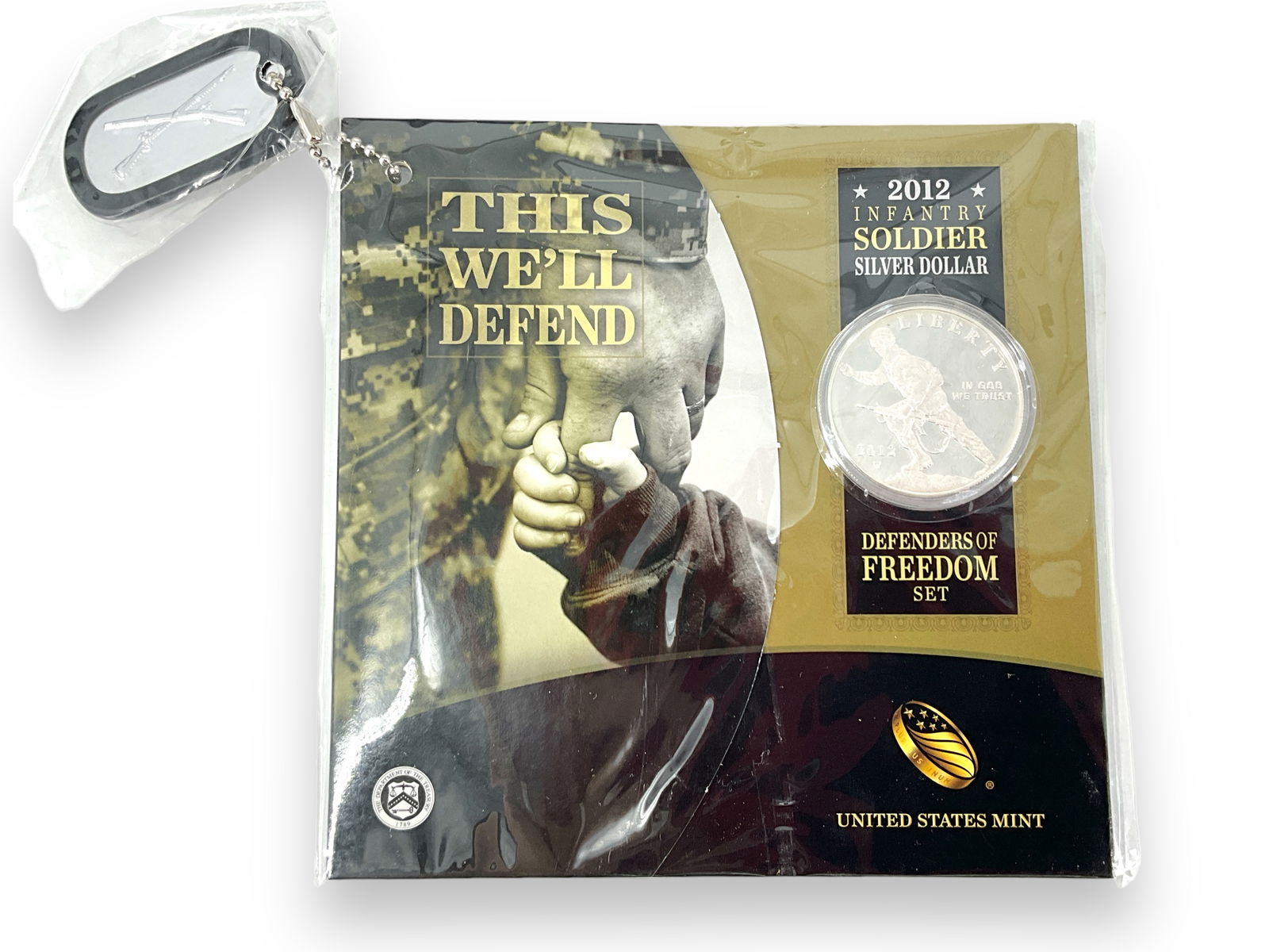 2012-W Infantry Soldier Commemorative Silver Dollar Coin (1 of 6)