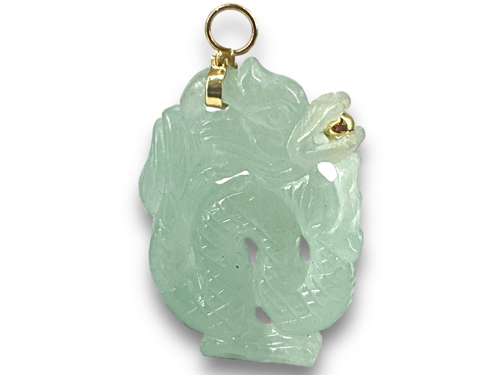 14kt Gold and Jade Pendant (1 of 3)