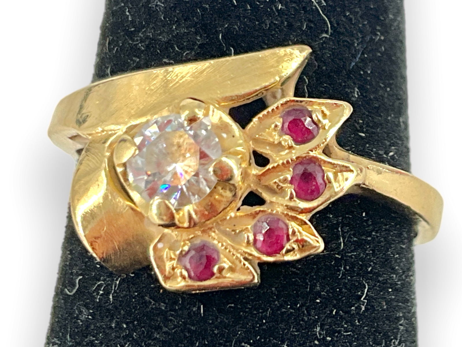 14kt Gold, Ruby and Diamond Ring (1 of 5)