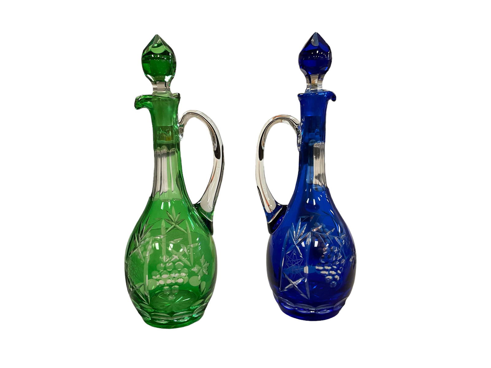 12î H Cut Glass Decanters Auction