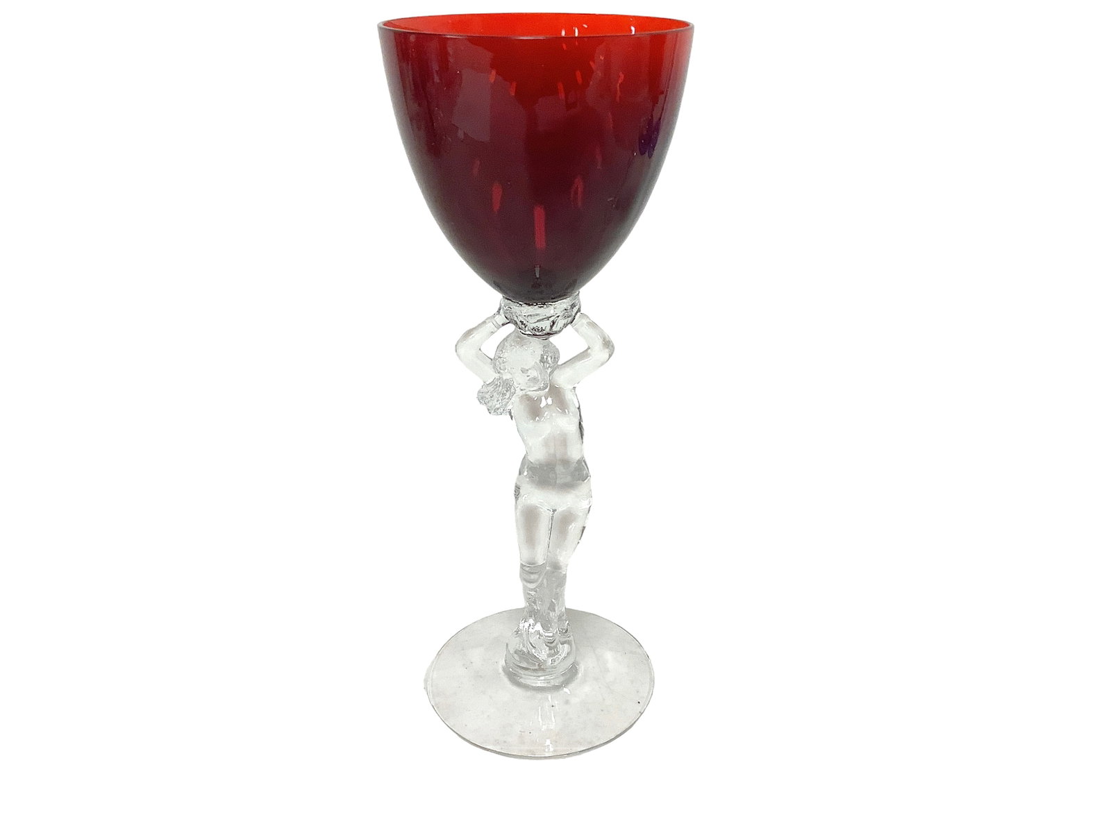 Cambridge Glass: Cambridge Glass Statuesque carmen claret.