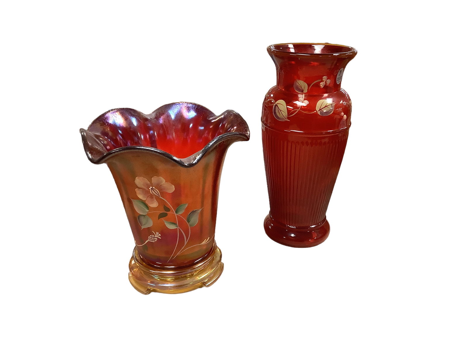 Fenton 100th Anniversary Vase With Base (1 of 2)