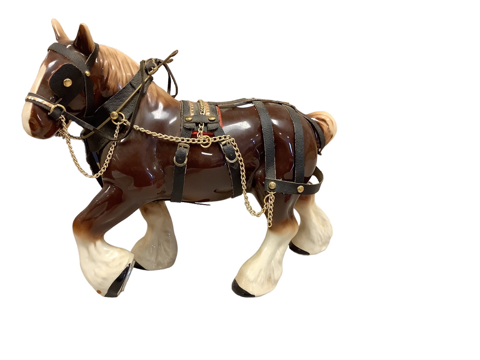 Ceramic Work Horse Figurine: Ceramic Work Horse Figurine 9î tall x 11î long