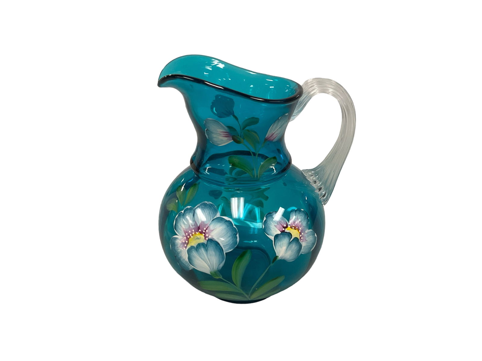 Fenton Glass. Memory of Frank L. Fenton. Pitcher. (1 of 1)