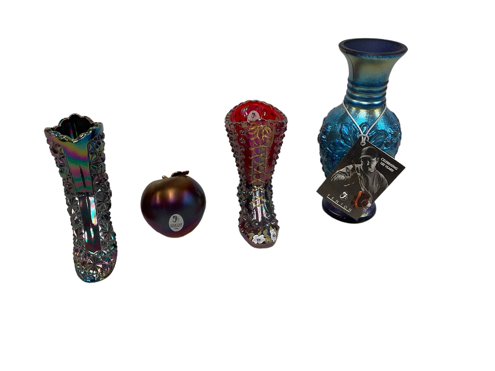 Fenton Glass: Fenton Glass Lot of 4. Fenton Glass Ranging from 2î to 6î T