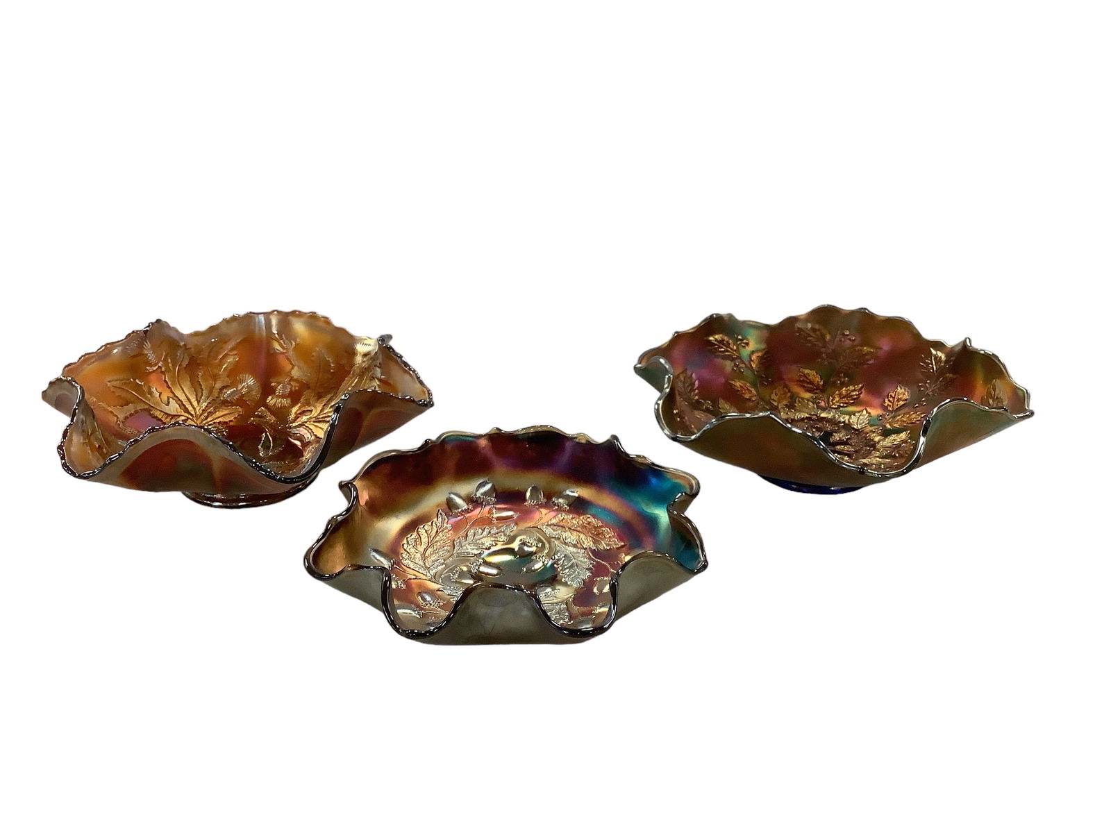 Fenton Iridescent Glass Bowls (1 of 7)